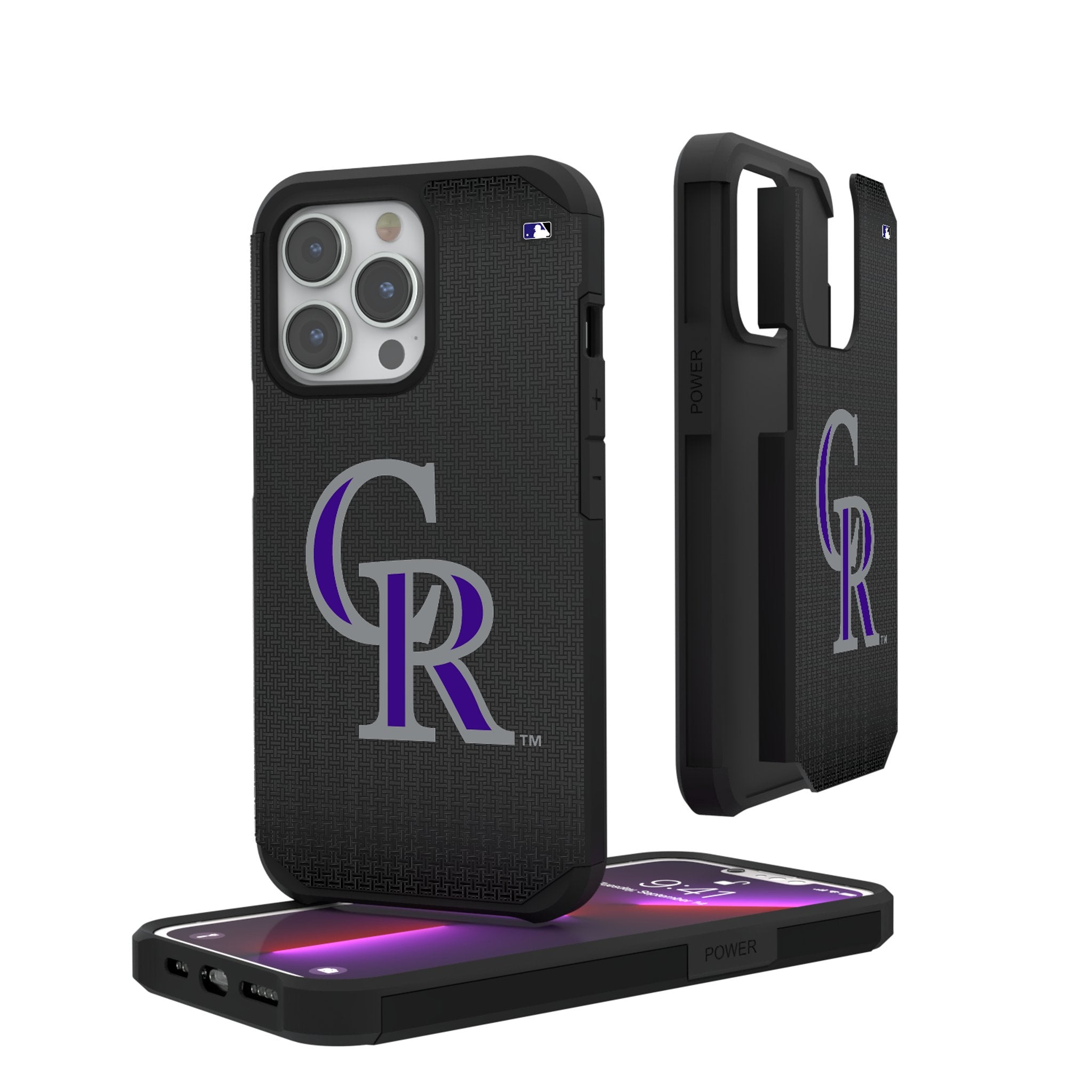 Colorado Rockies Linen Rugged Phone Case