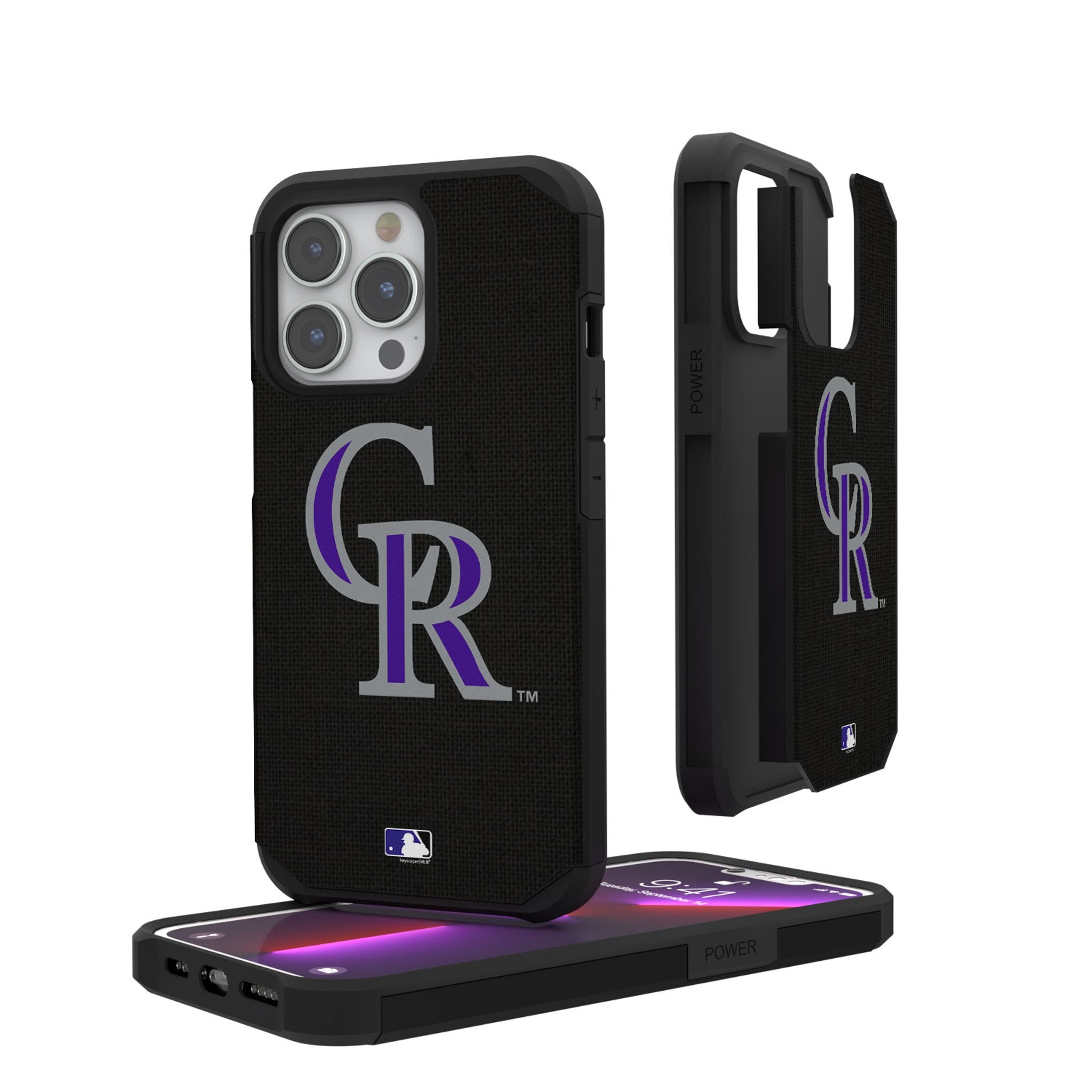 Colorado Rockies Solid Rugged Phone Case