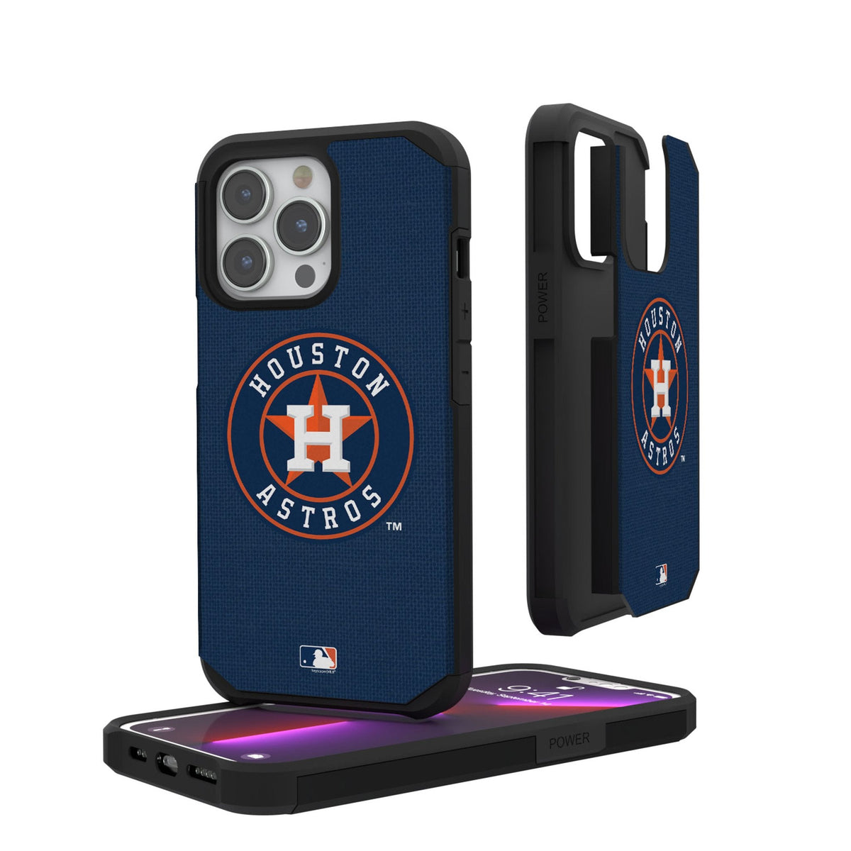 Houston Astros Solid Rugged Phone Case 1