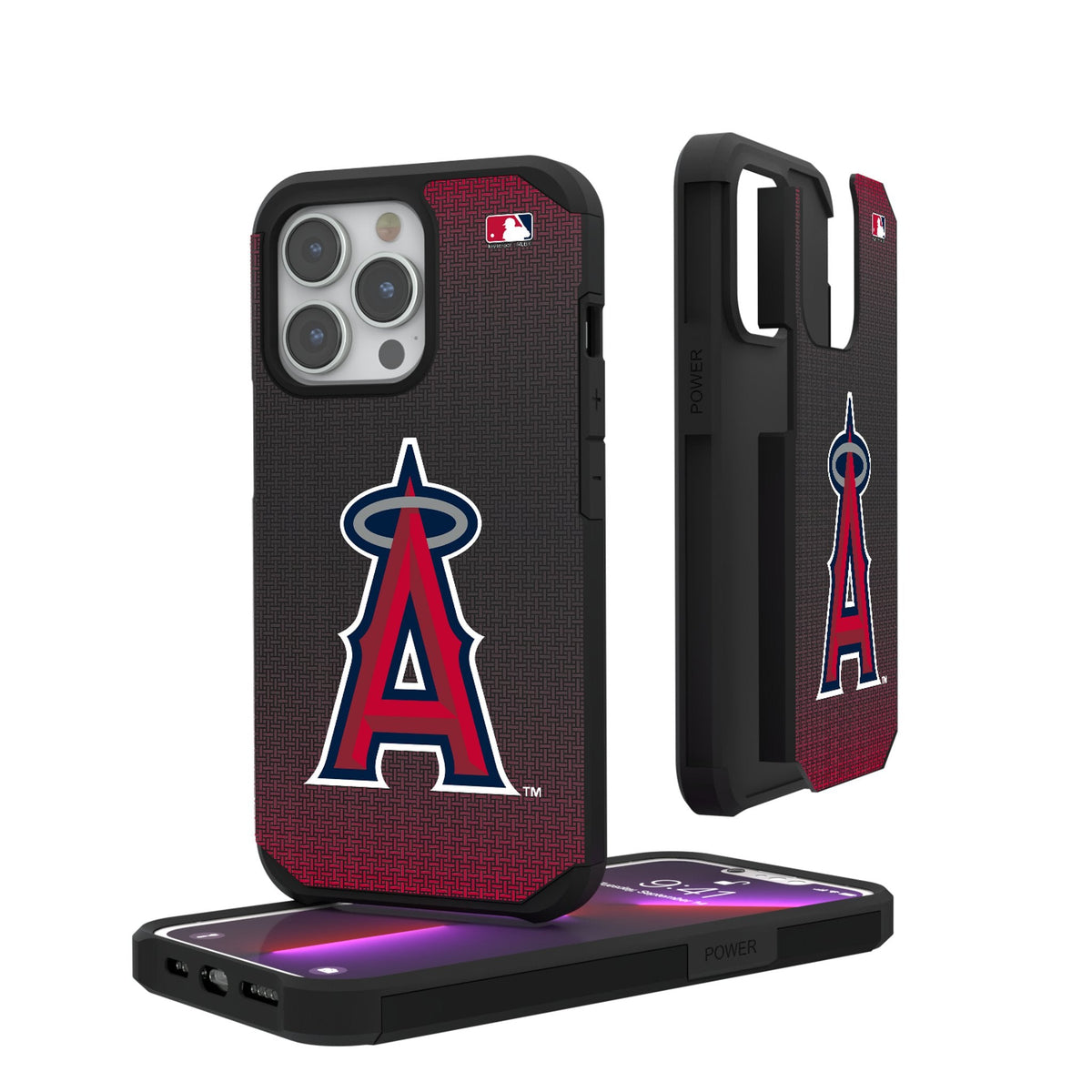 Los Angeles Angels Linen Rugged Phone Case