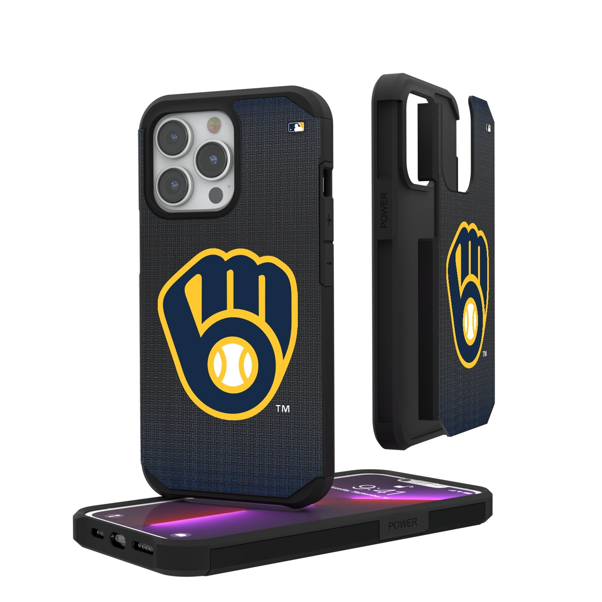 Milwaukee Brewers Linen Rugged Phone Case 1