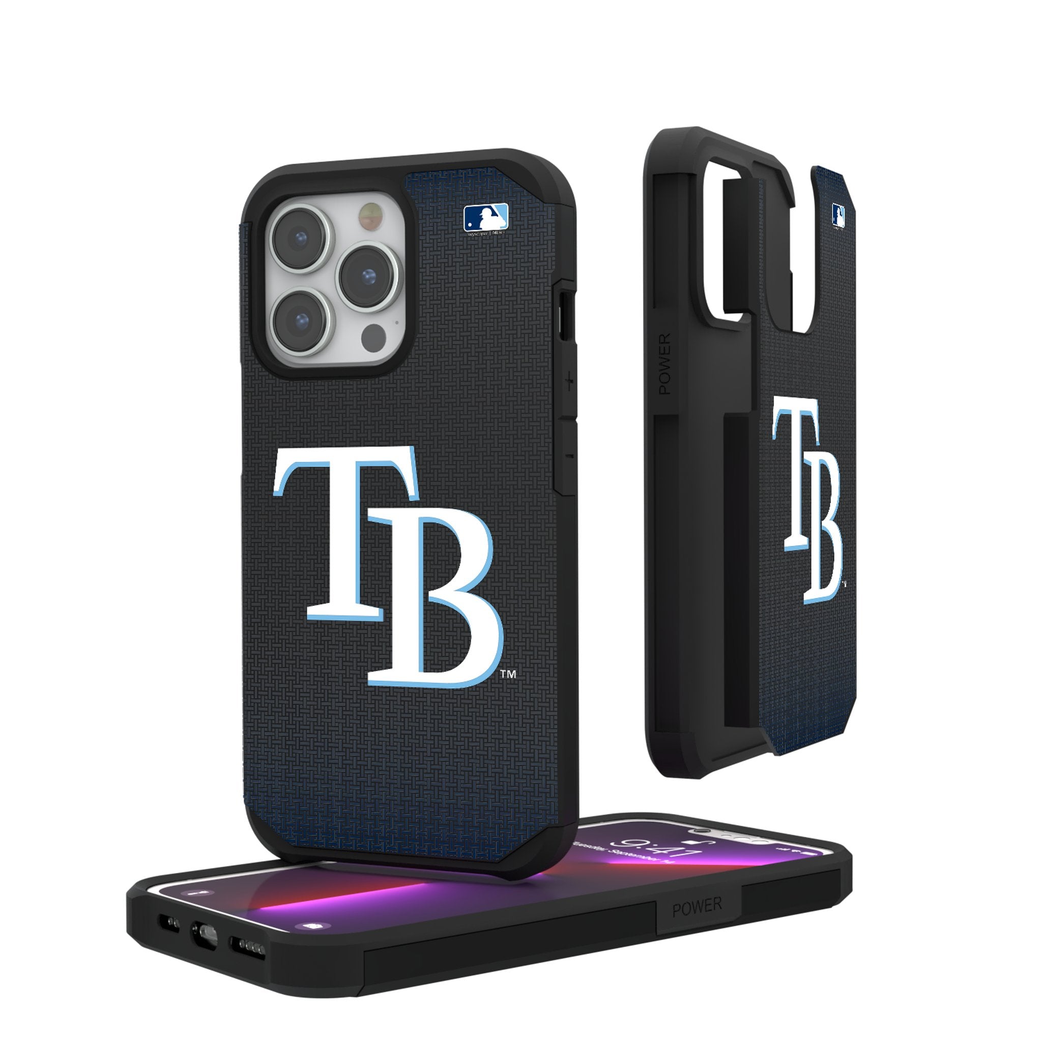 Tampa Bay Rays Linen Rugged Phone Case for Apple iPhone 1