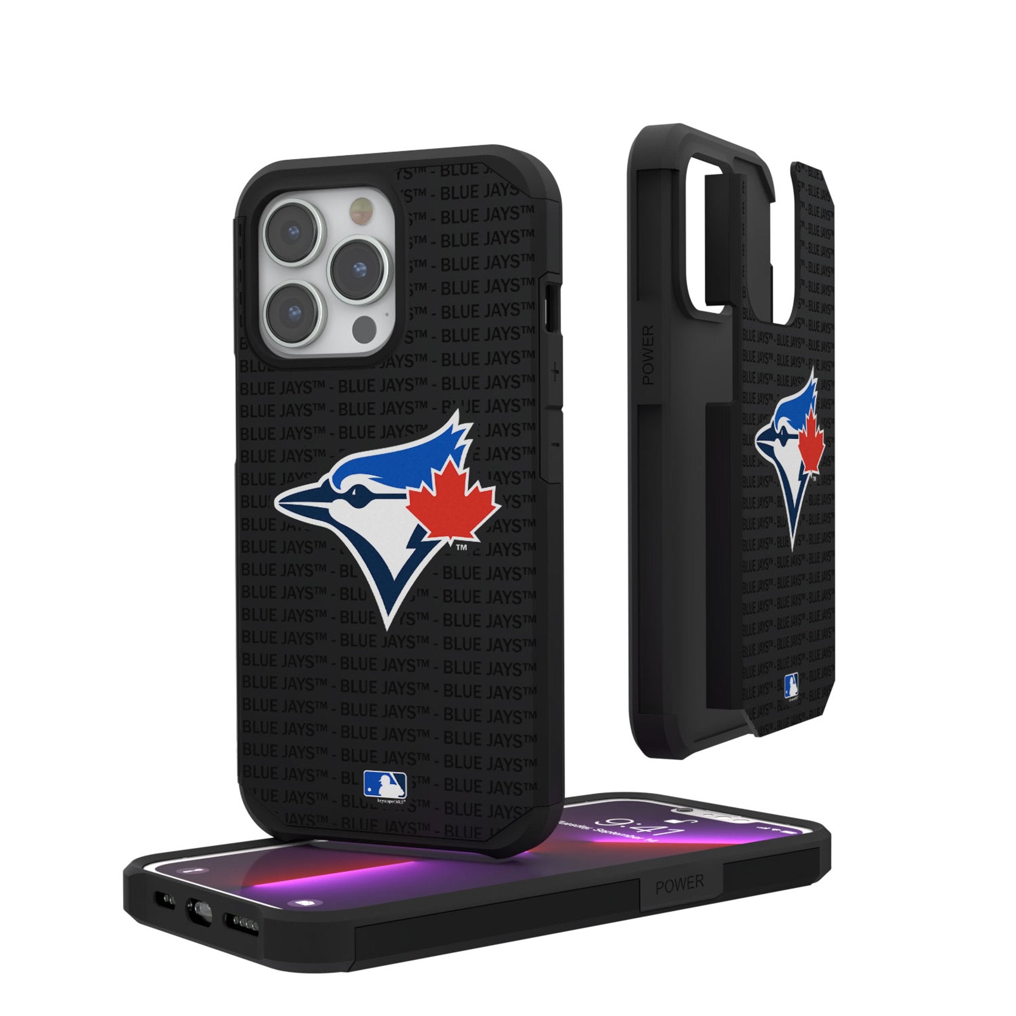 Toronto Blue Jays Text Backdrop Rugged Phone Case 1