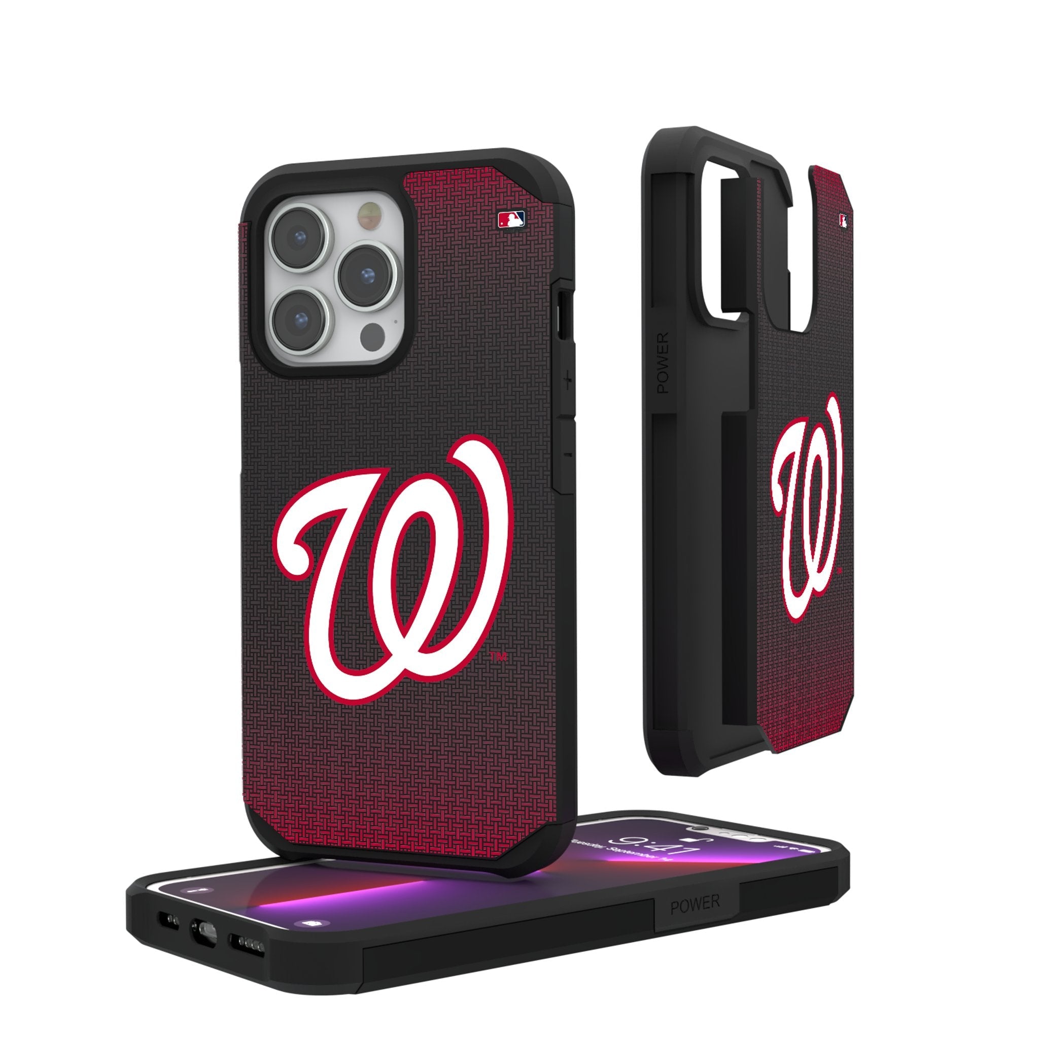 Washington Nationals Linen Rugged Phone Case