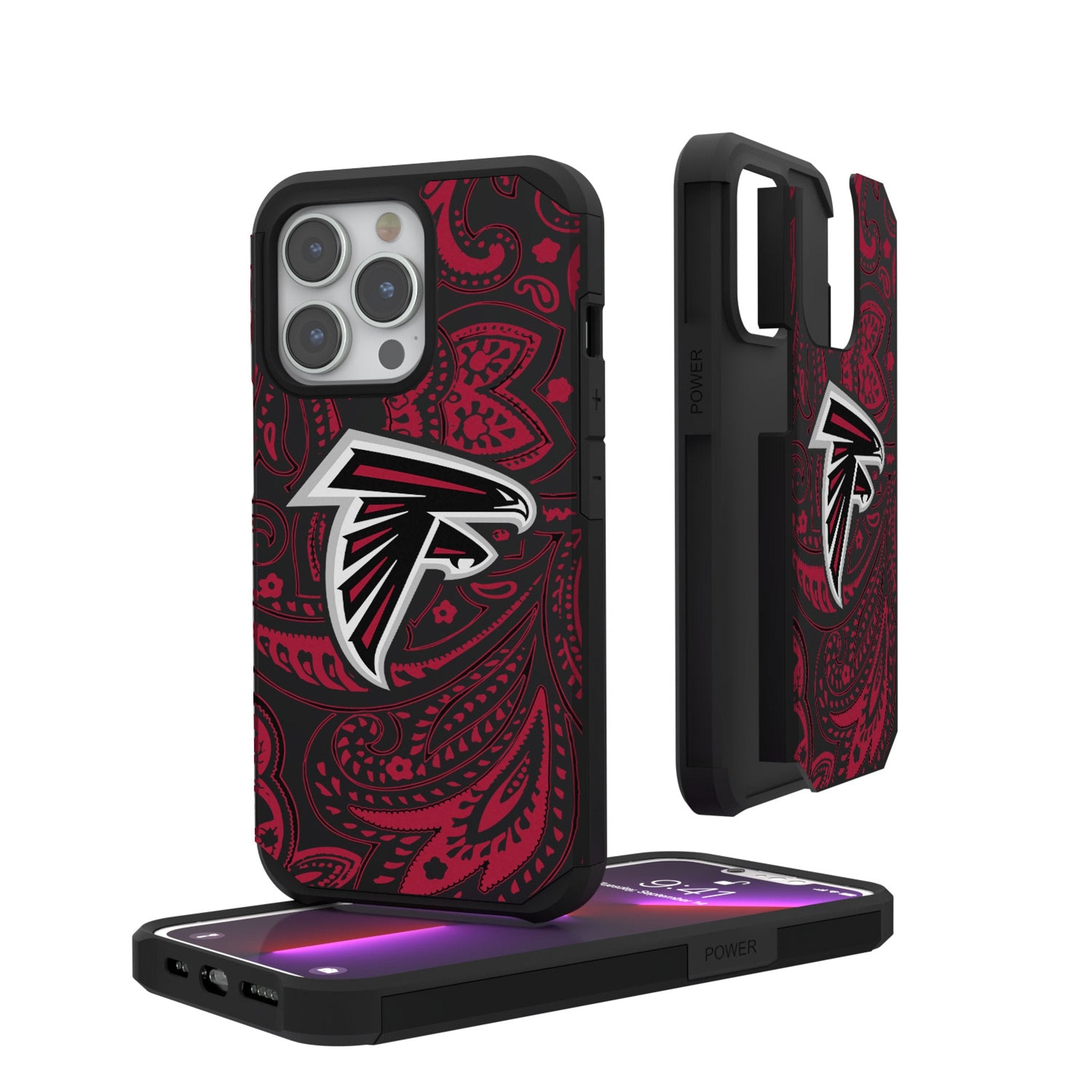 Atlanta Falcons Paisley Rugged Phone Case