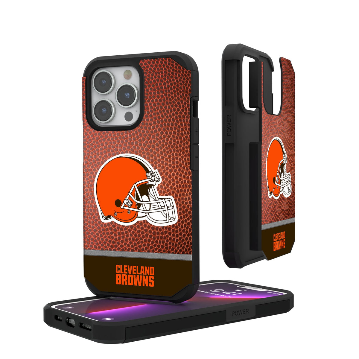 Cleveland Browns Football Wordmark Rugged Phone Case for Apple iPhone