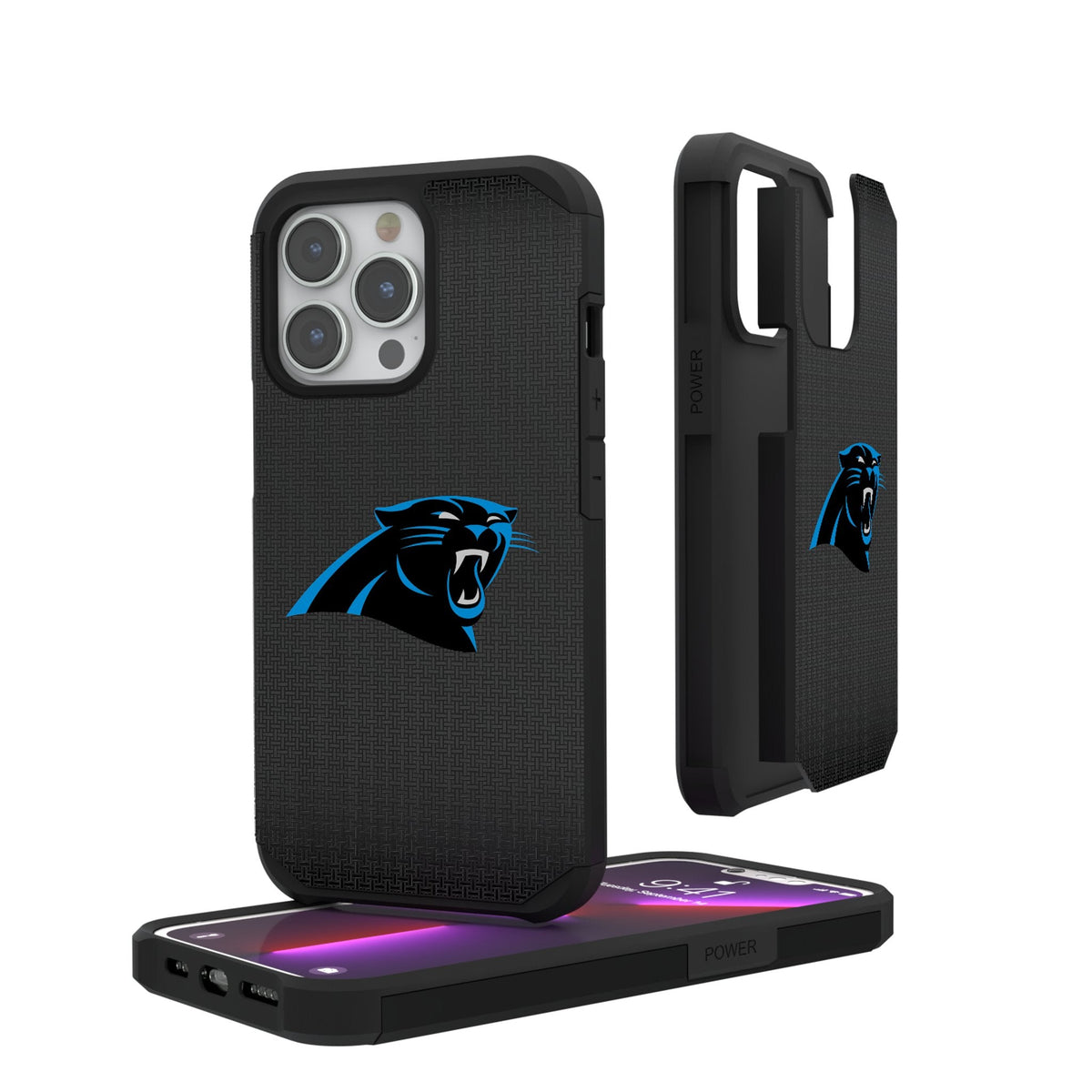 Carolina Panthers Linen Rugged Phone Case 1