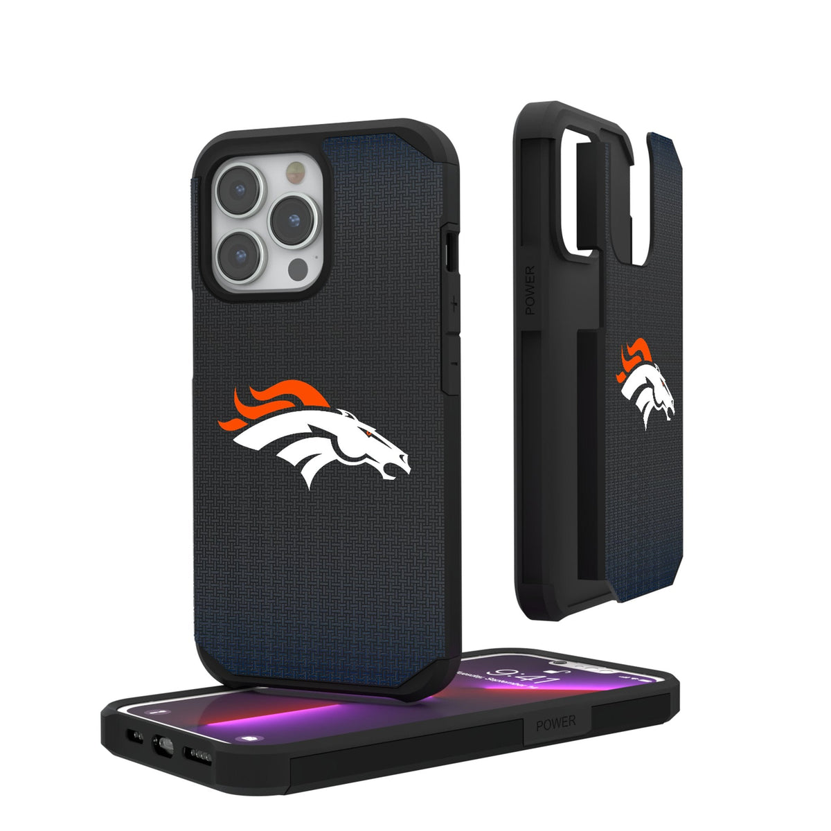Denver Broncos Linen Rugged Phone Case 1