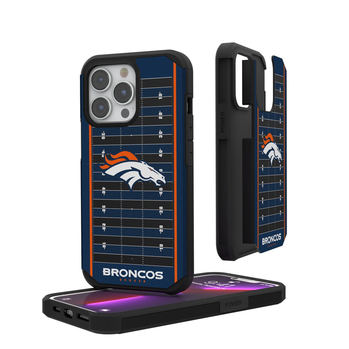 Denver Broncos Field Rugged Phone Case 1