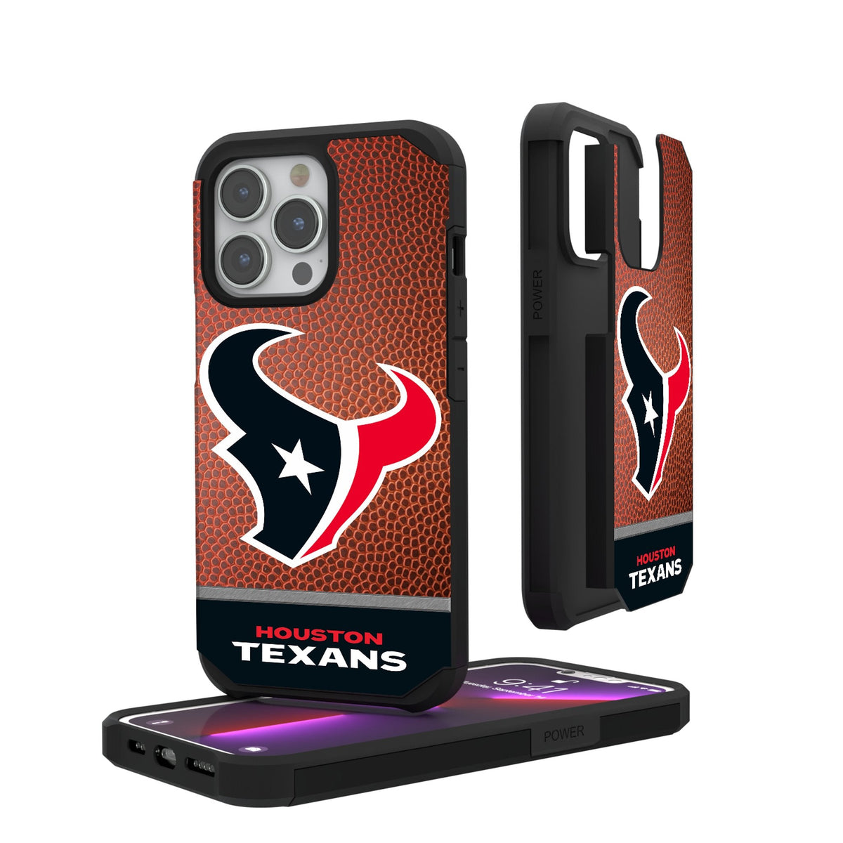 Houston Texans Football Wordmark Rugged Phone Case
