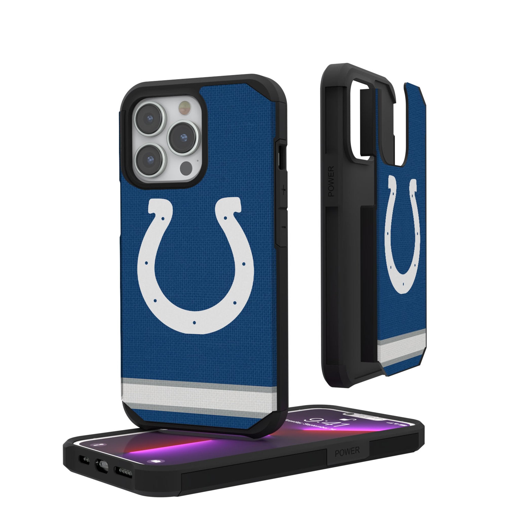 Indianapolis Colts Stripe Rugged Phone Case 1