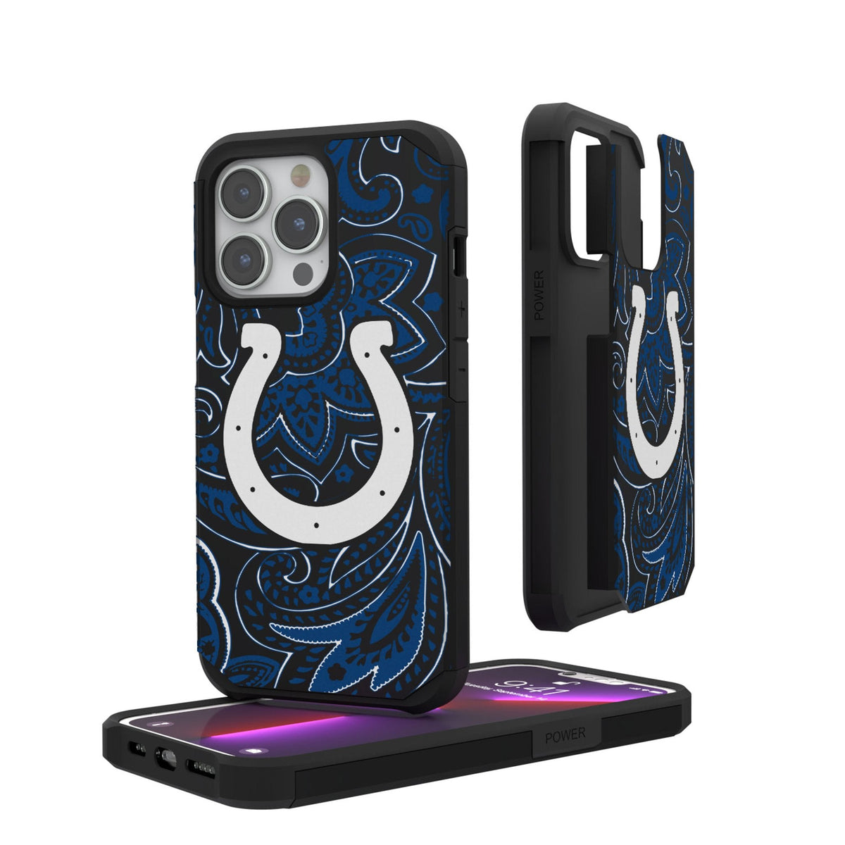Indianapolis Colts Paisley Rugged Phone Case 1