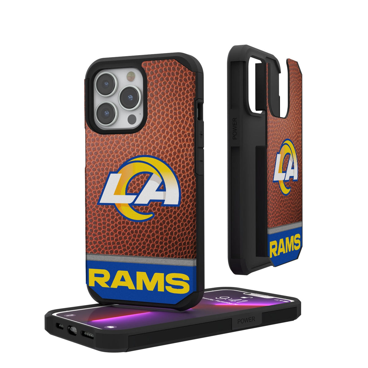 Los Angeles Rams Football Wordmark Rugged Phone Case 1