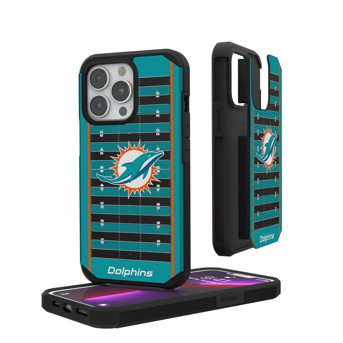 Miami Dolphins Field Rugged Phone Case 1
