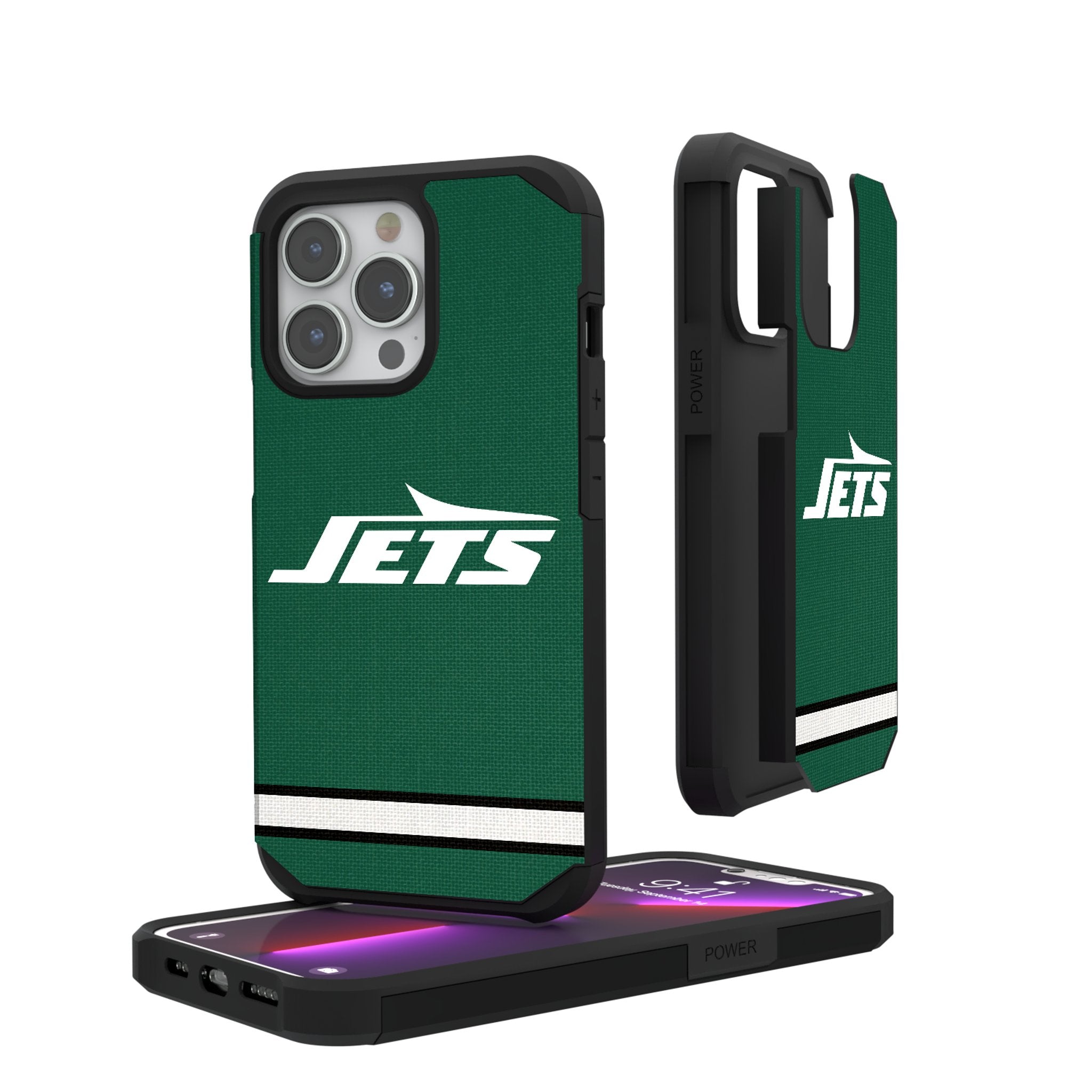New York Jets Stripe Rugged Phone Case 1
