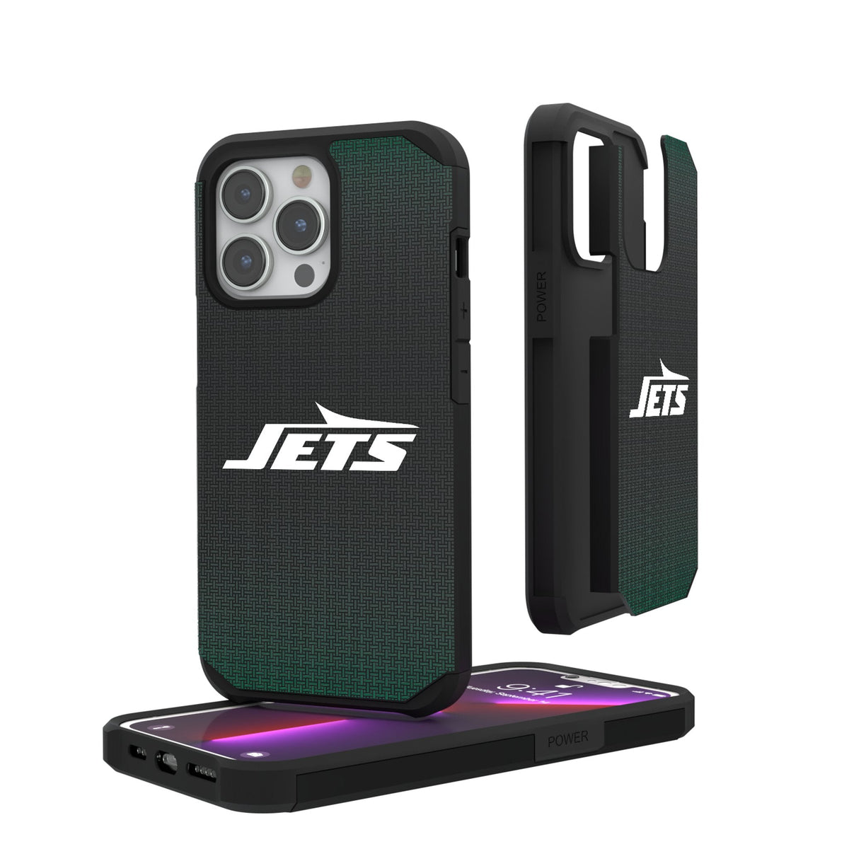 New York Jets Linen Rugged Phone Case 1