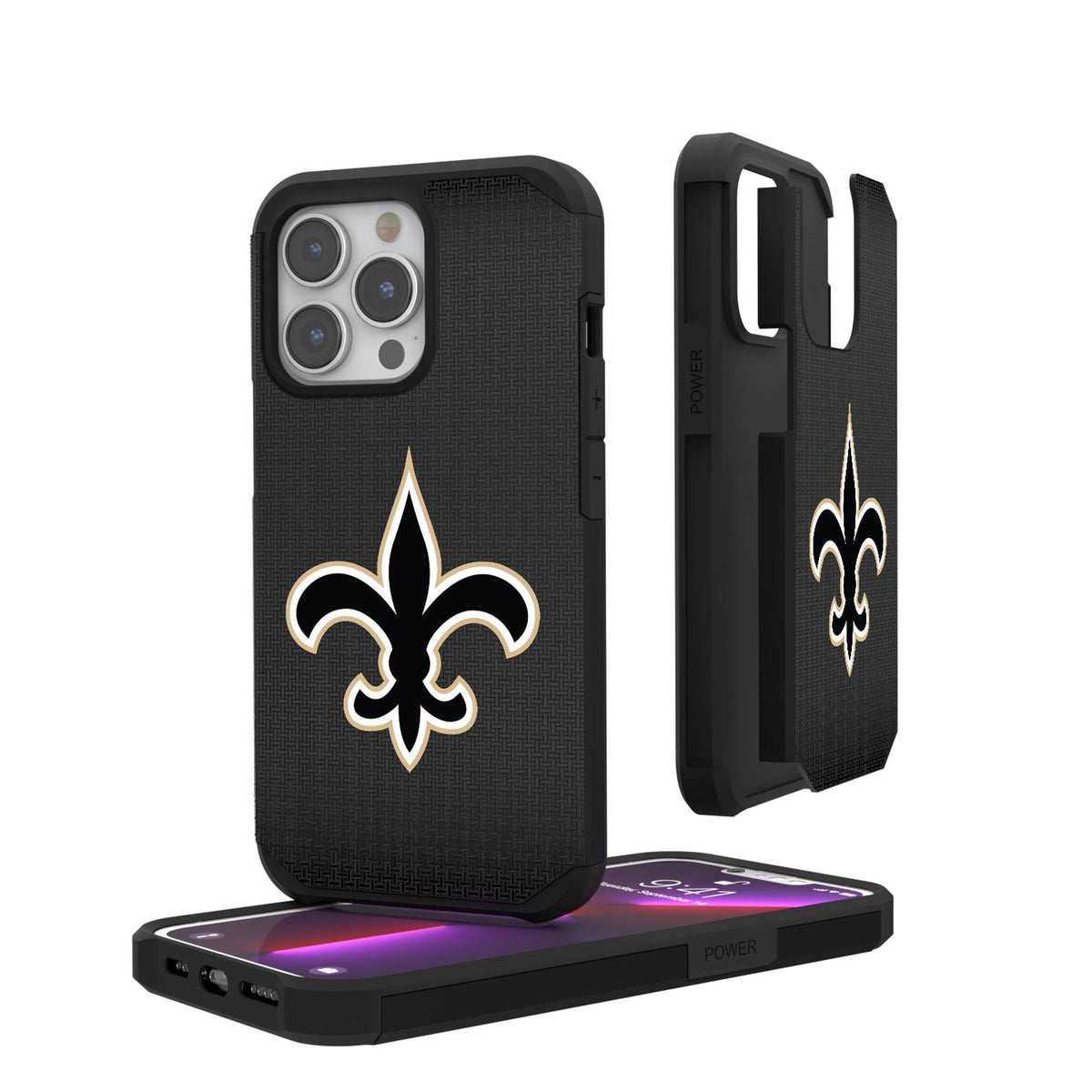 New Orleans Saints Linen Rugged Phone Case 1