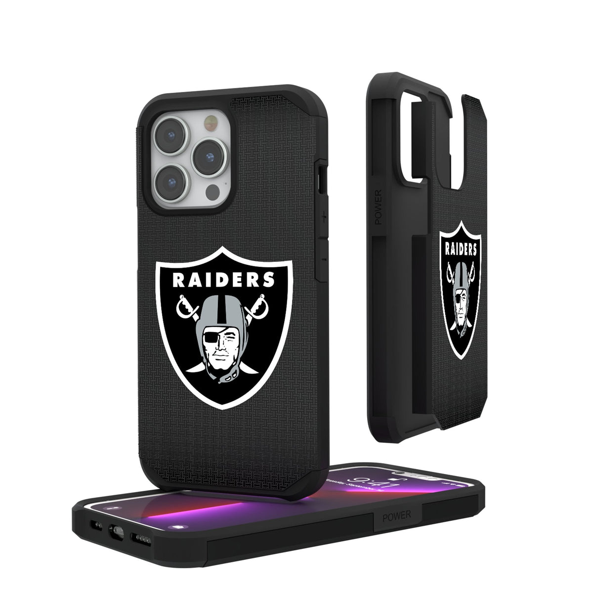 Las Vegas Raiders Linen Rugged Phone Case 1