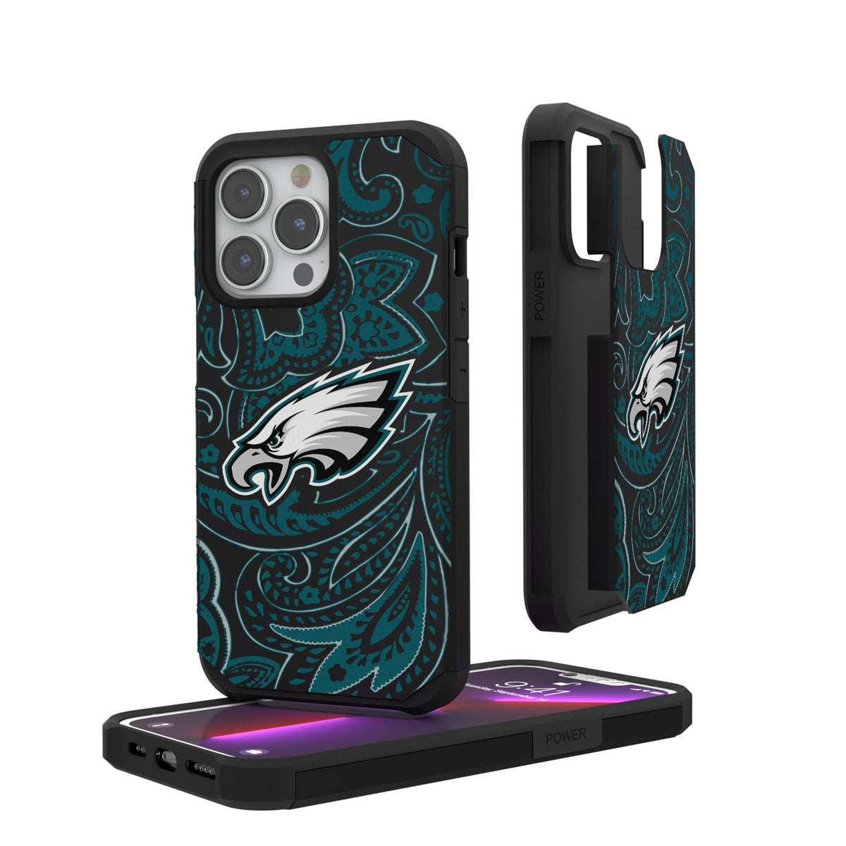 Philadelphia Eagles Paisley Rugged Phone Case 1