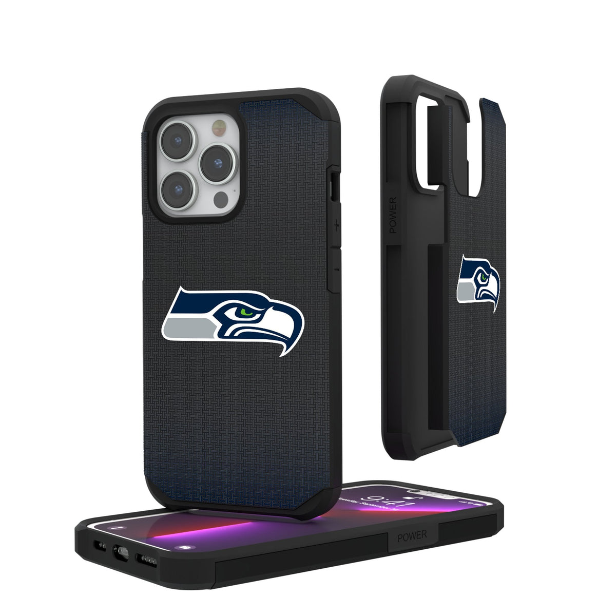 Seattle Seahawks Linen Rugged Phone Case 1