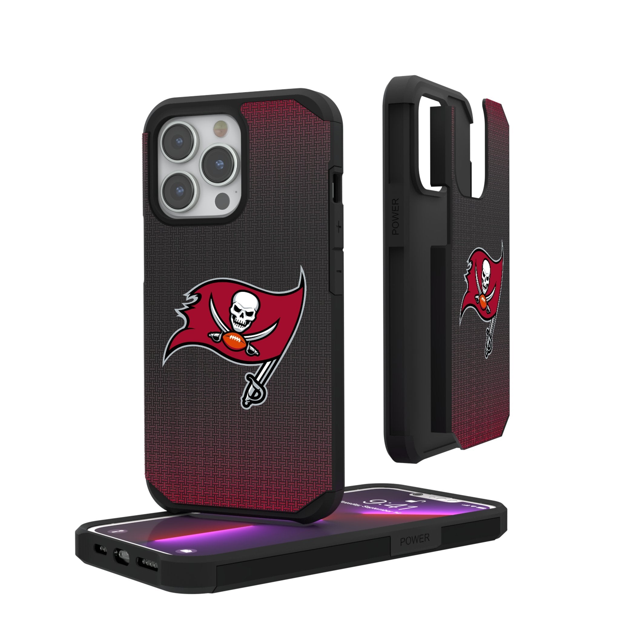 Tampa Bay Buccaneers Linen Rugged Phone Case 1