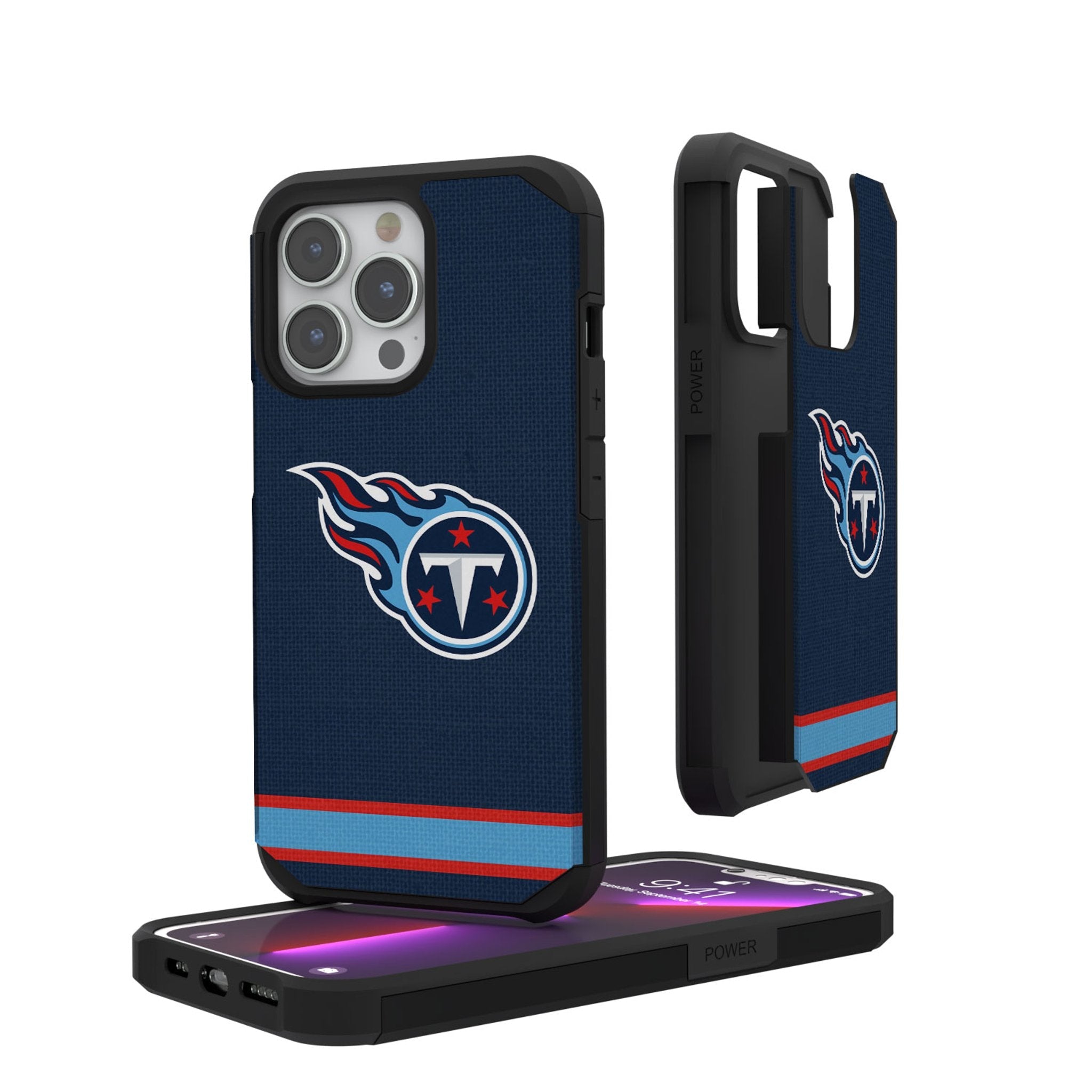 Tennessee Titans Stripe Rugged Phone Case 1