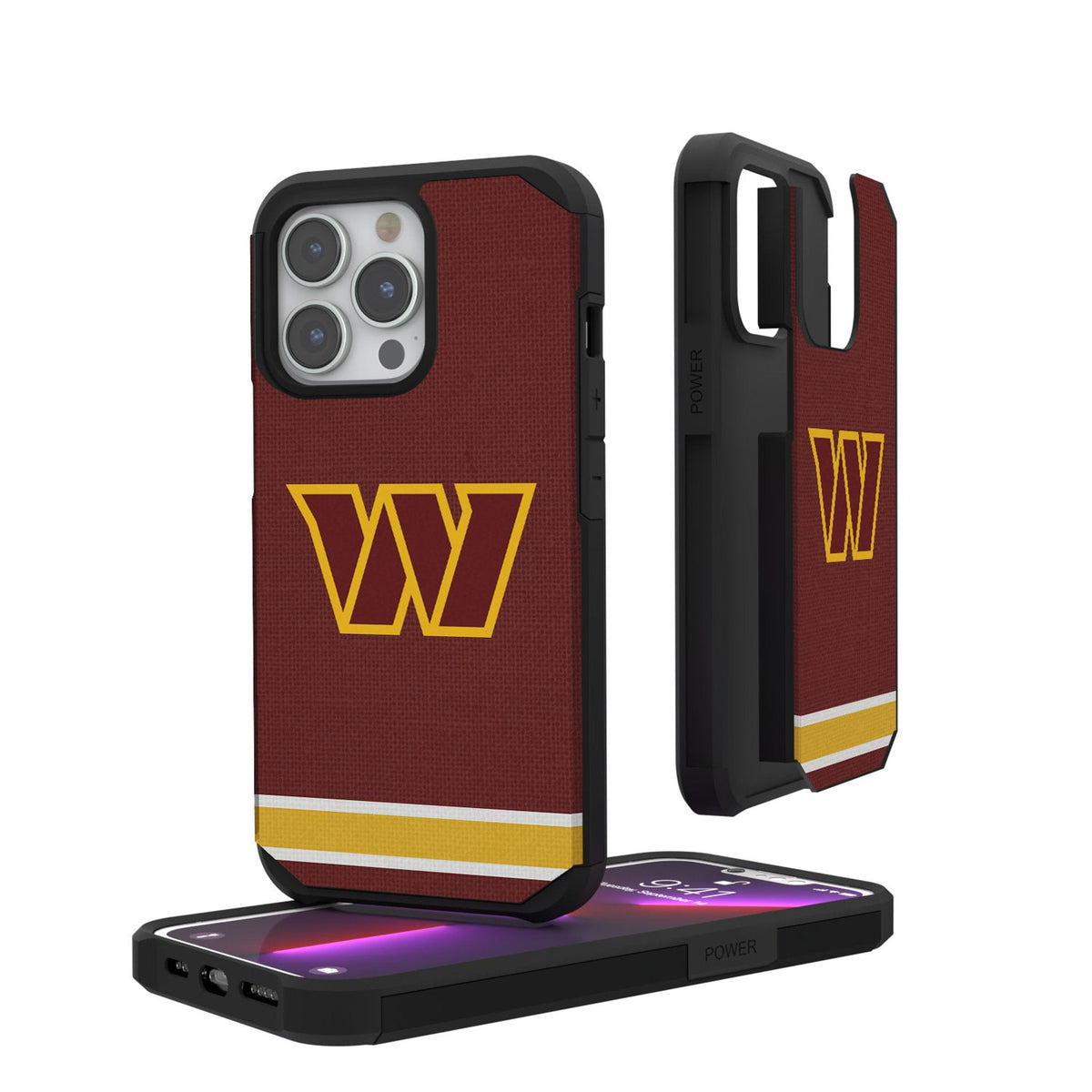 Washington Commanders Stripe Rugged Phone Case 1