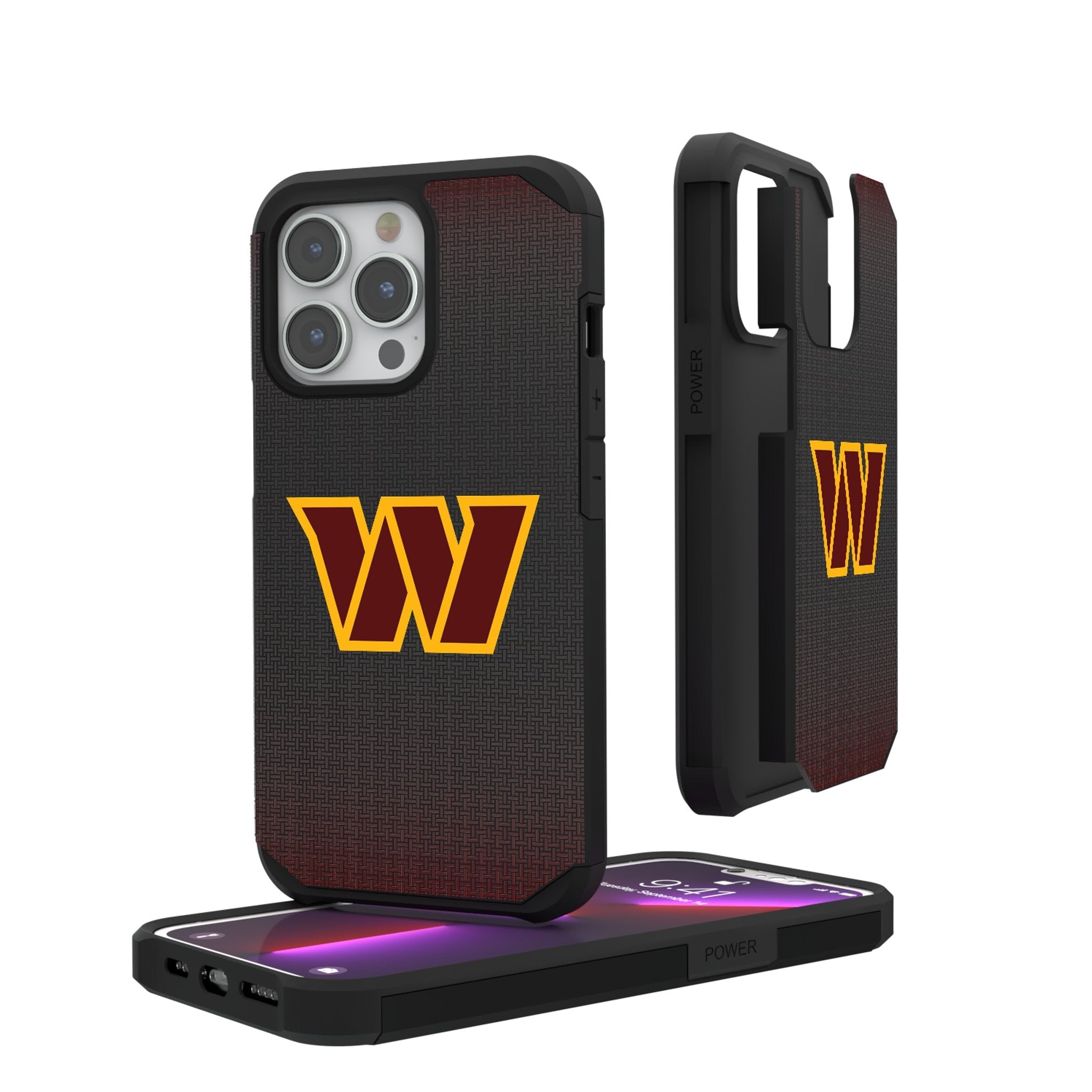 Washington Commanders Linen Rugged Phone Case 1
