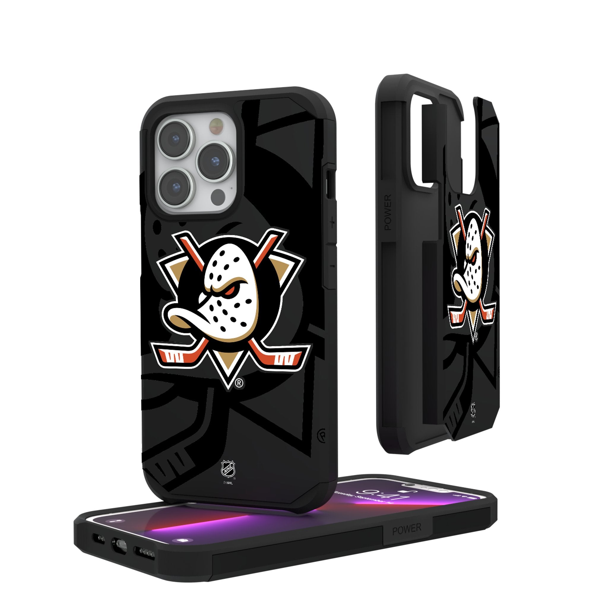 Anaheim Ducks Monocolor Tilt Rugged Phone Case