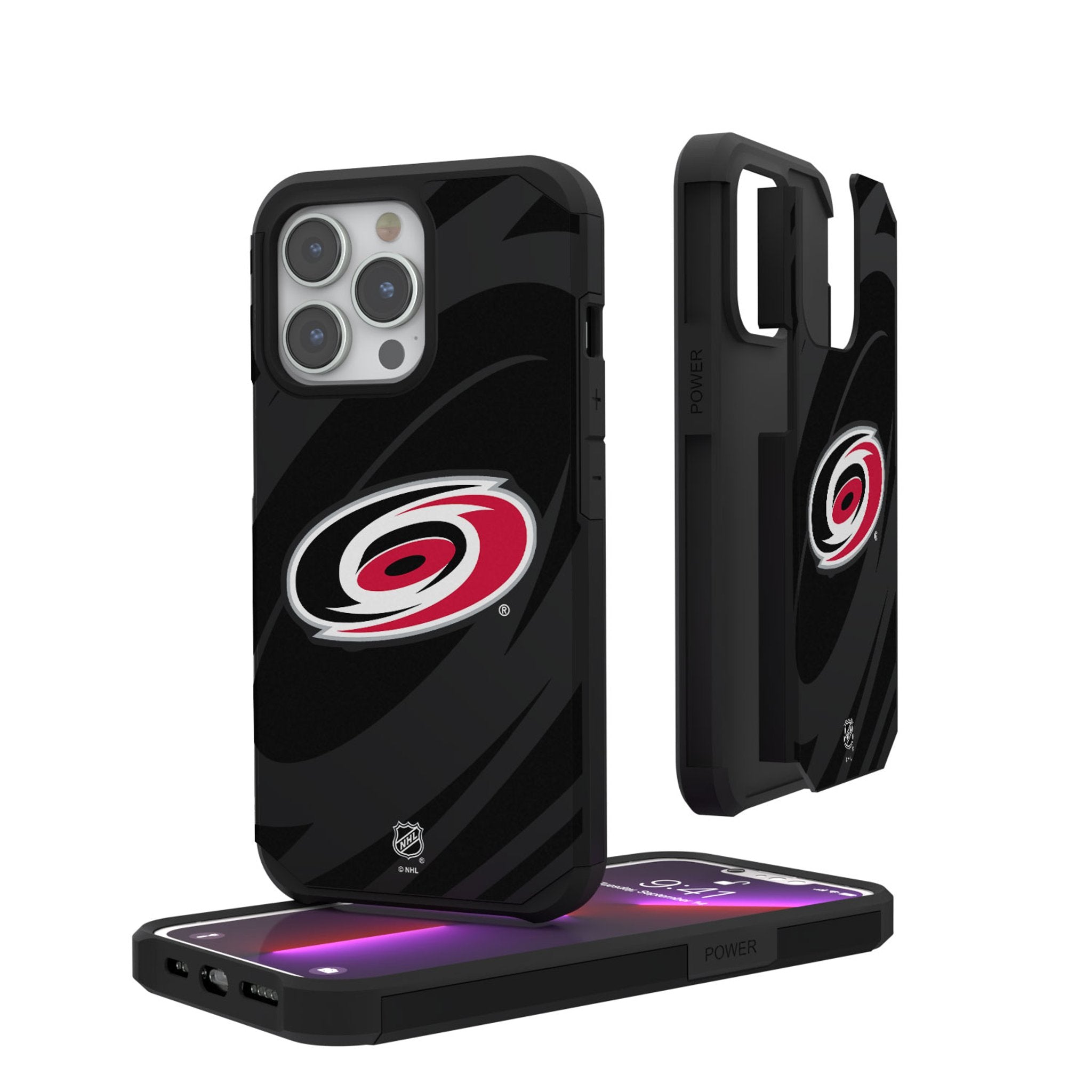 Carolina Hurricanes Monocolor Tilt Rugged Phone Case