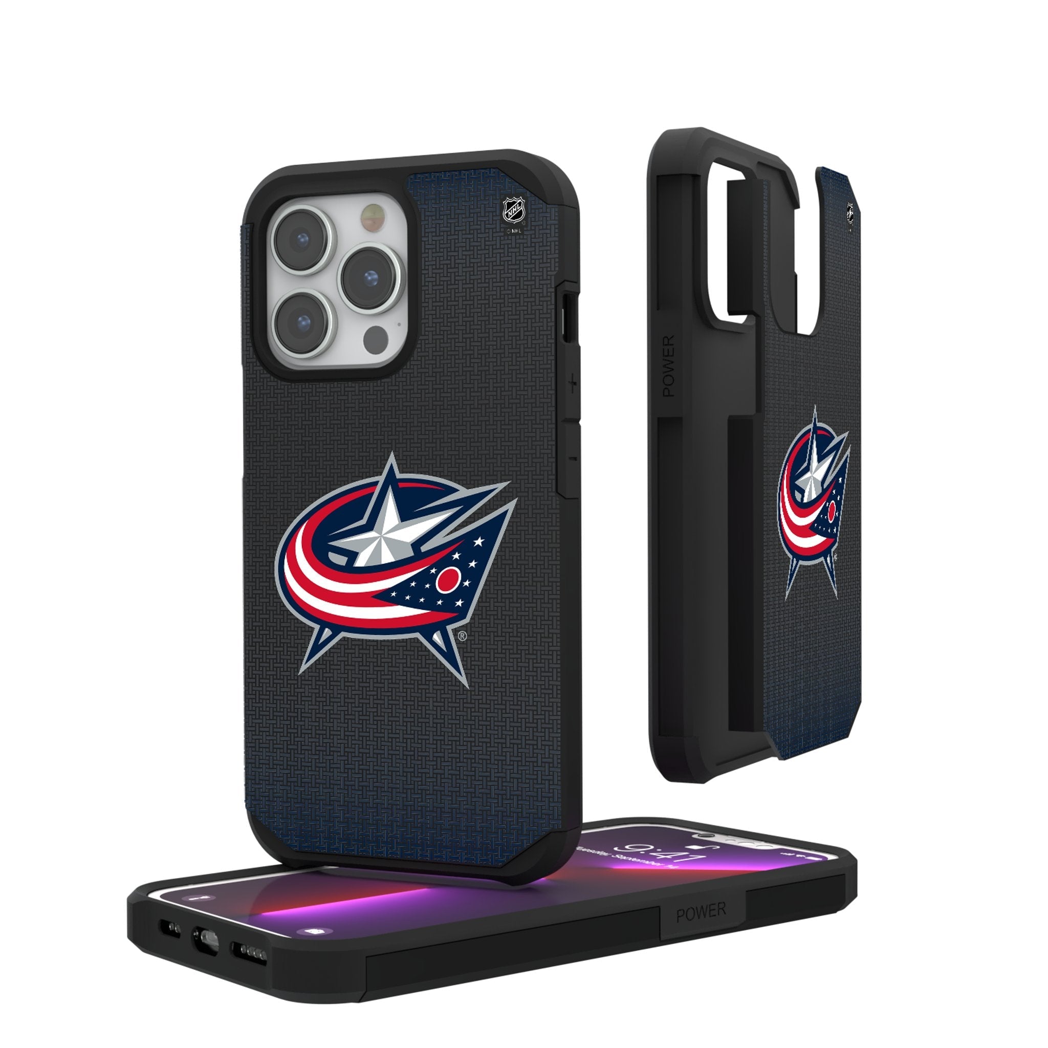 Columbus Blue Jackets Linen Rugged Phone Case