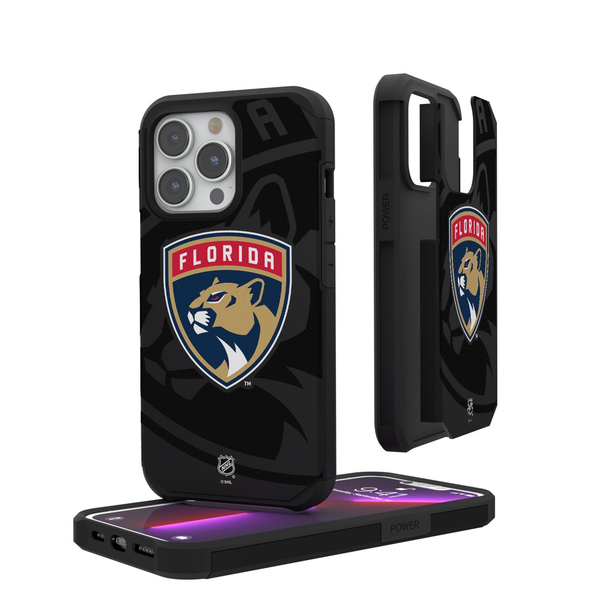 Florida Panthers Monocolor Tilt Rugged Phone Case
