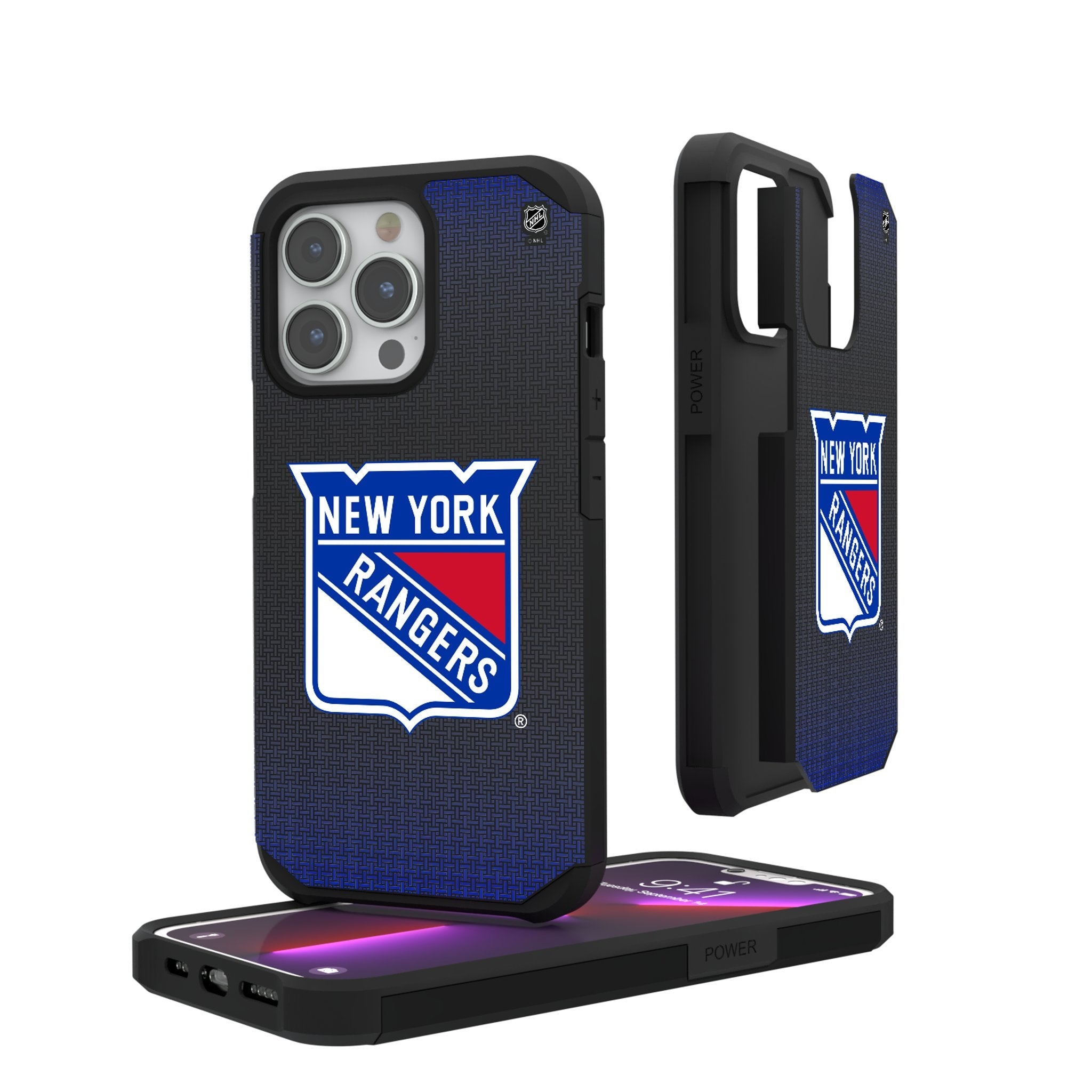 New York Rangers Linen Rugged Phone Case