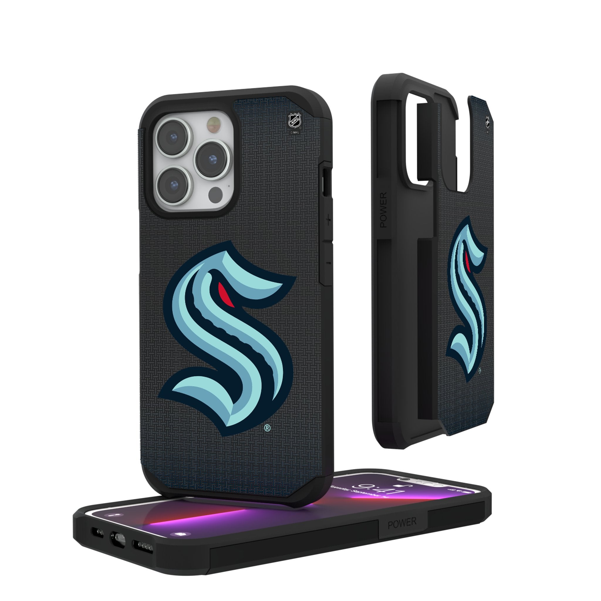 Seattle Kraken Linen Rugged Phone Case