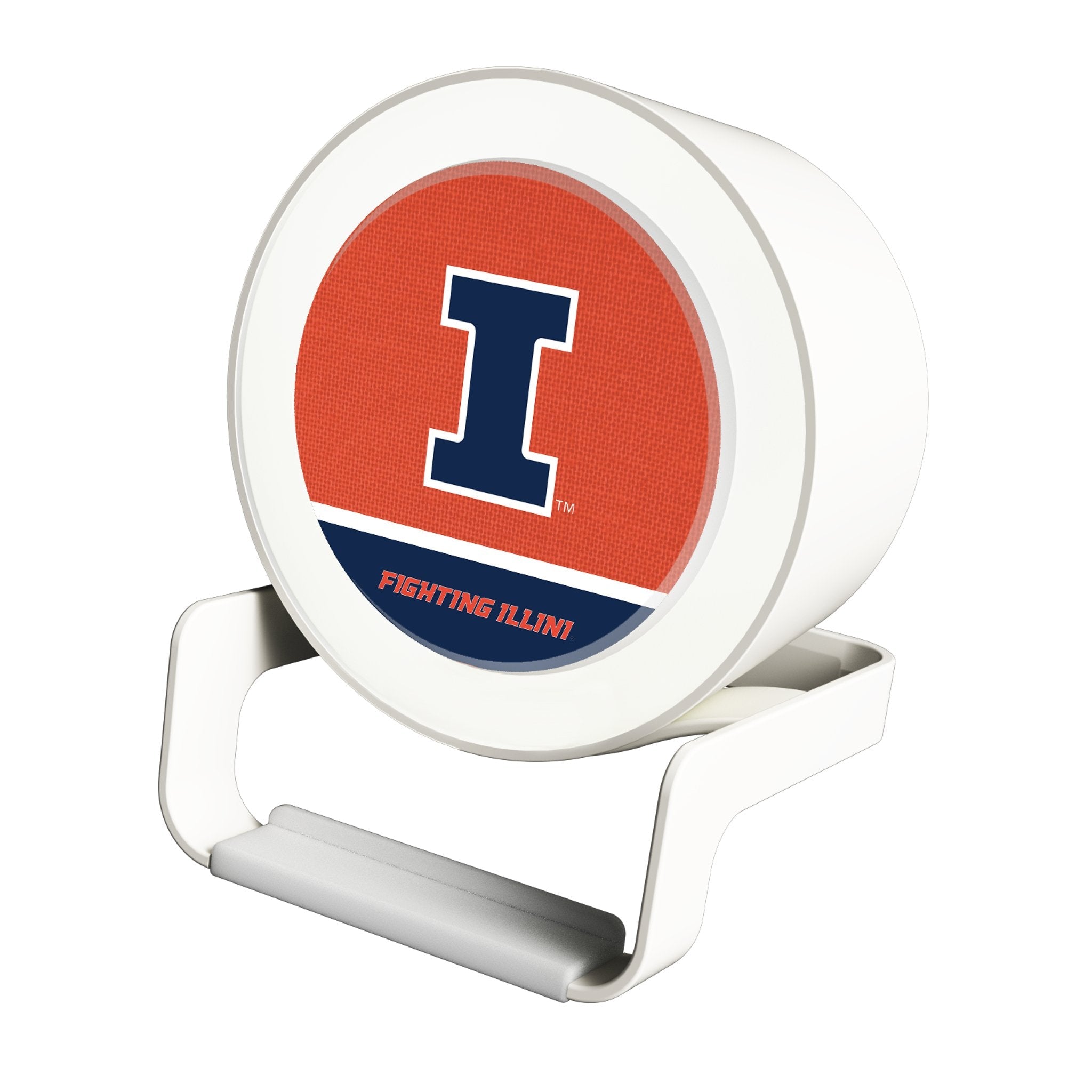 University of Illinois Fighting Illini Endzone Solid Night Light Charger and Bluetooth Speaker 1