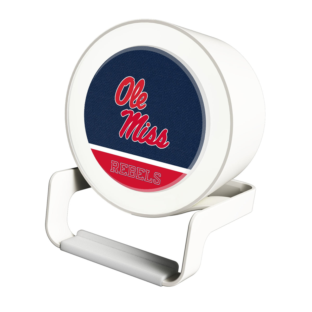 University of Mississippi Rebels Endzone Solid Night Light Charger and Bluetooth Speaker 1