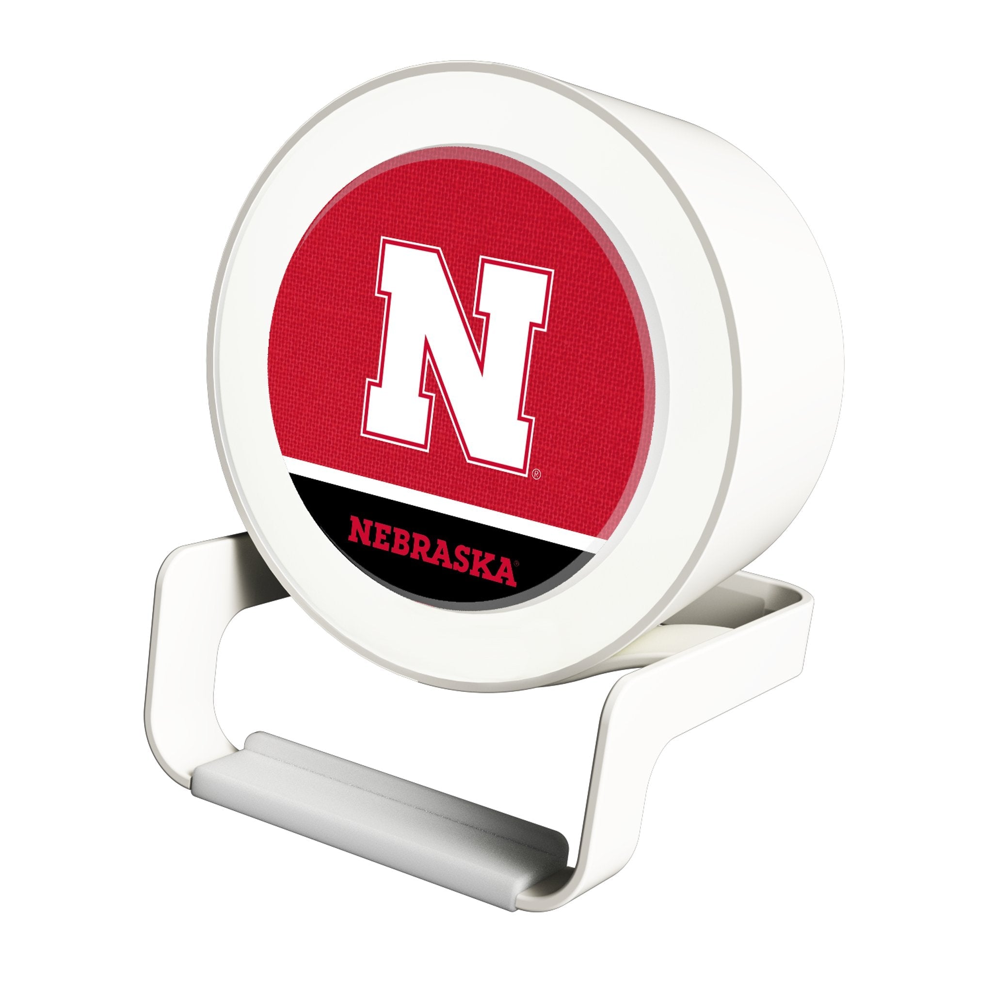 University of Nebraska Huskers Block N Endzone Solid Night Light Charger and Bluetooth Speaker 1