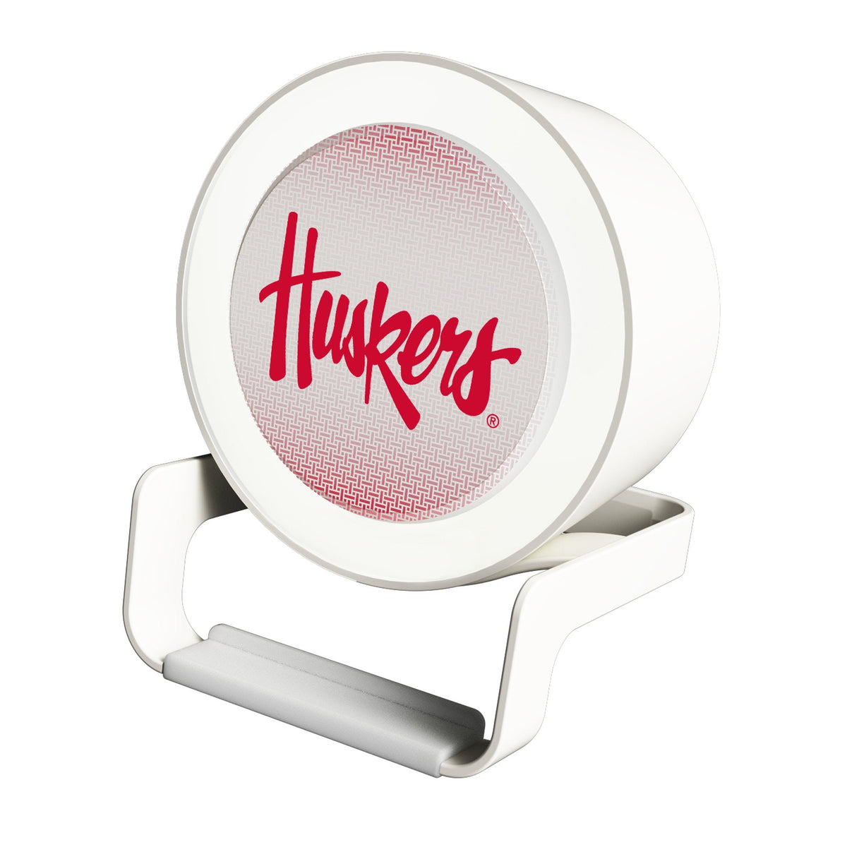 University of Nebraska Huskers Linen Night Light Charger and Bluetooth Speaker 1