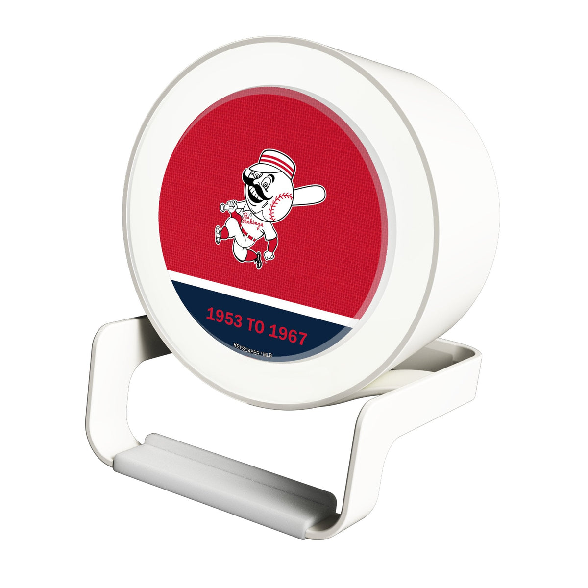 Cincinnati Reds 1953-1967 - Cooperstown Collection Endzone Solid Night Light Charger and Bluetooth Speaker