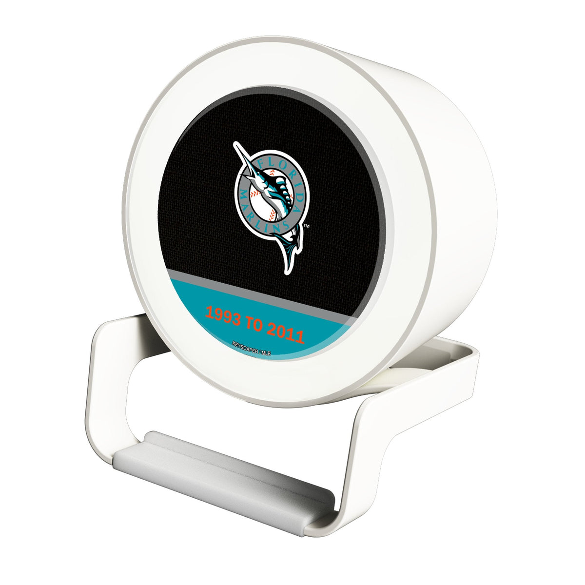 Miami Marlins 1993-2011 - Cooperstown Collection Endzone Solid Night Light Charger and Bluetooth Speaker 1
