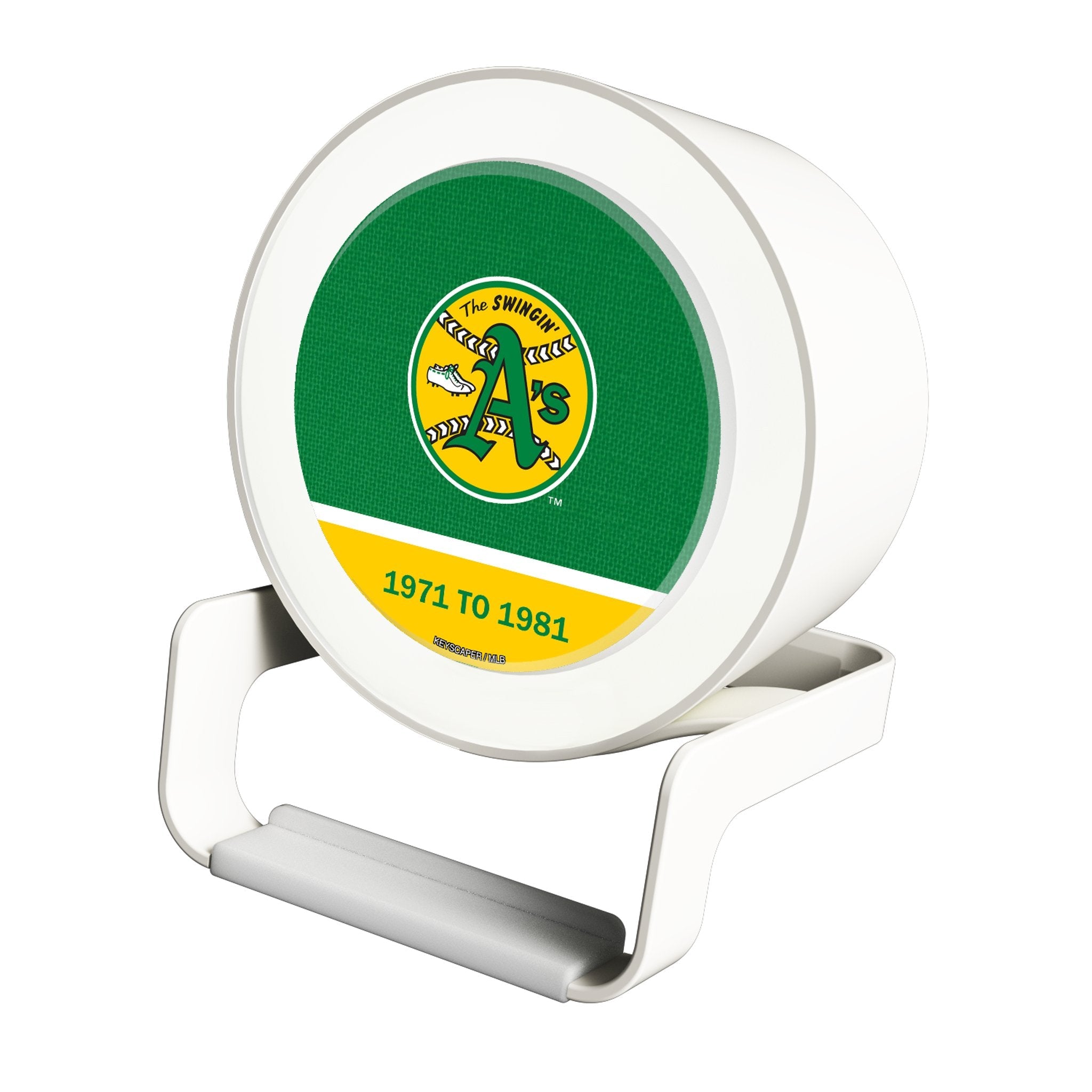 Oakland As 1971-1981 - Cooperstown Collection Endzone Solid Night Light Charger and Bluetooth Speaker 1