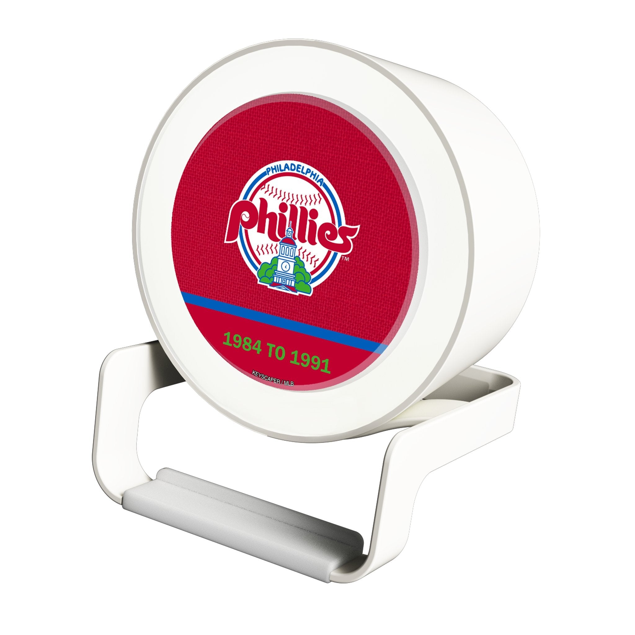 Philadelphia Phillies 1984-1991 - Cooperstown Collection Endzone Solid Night Light Charger and Bluetooth Speaker 1
