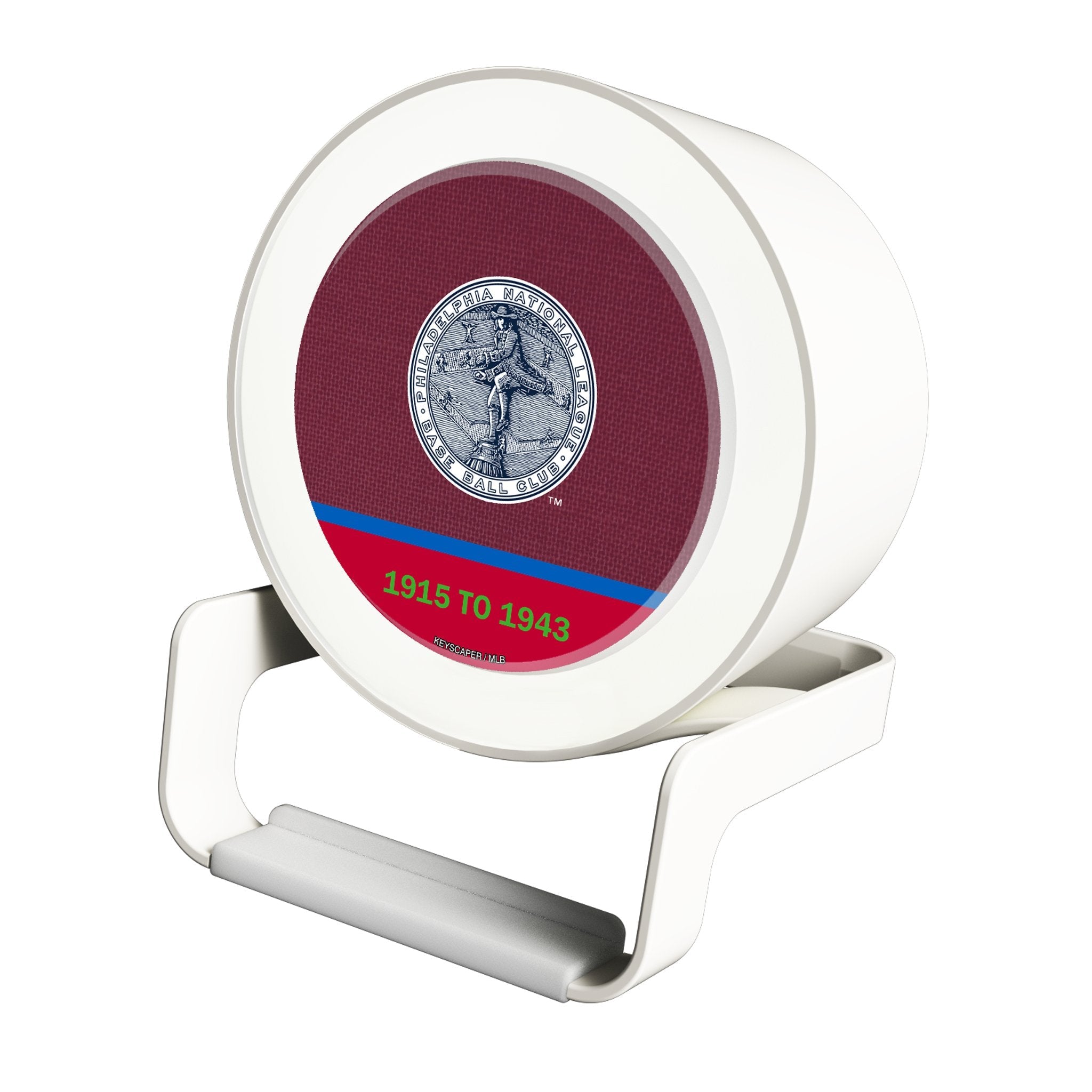 Philadelphia Phillies 1915-1943 - Cooperstown Collection Endzone Solid Night Light Charger and Bluetooth Speaker