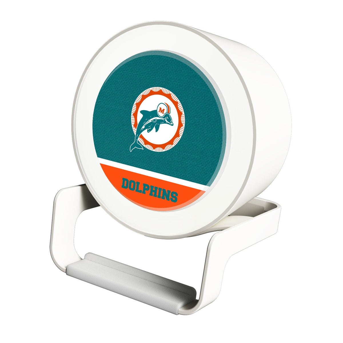 Miami Dolphins 1966-1973 Historic Collection Endzone Solid Night Light Charger and Bluetooth Speaker 1