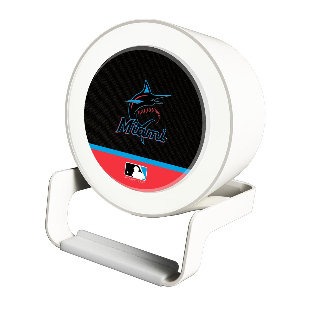Miami Marlins Endzone Solid Night Light Charger and Bluetooth Speaker 1