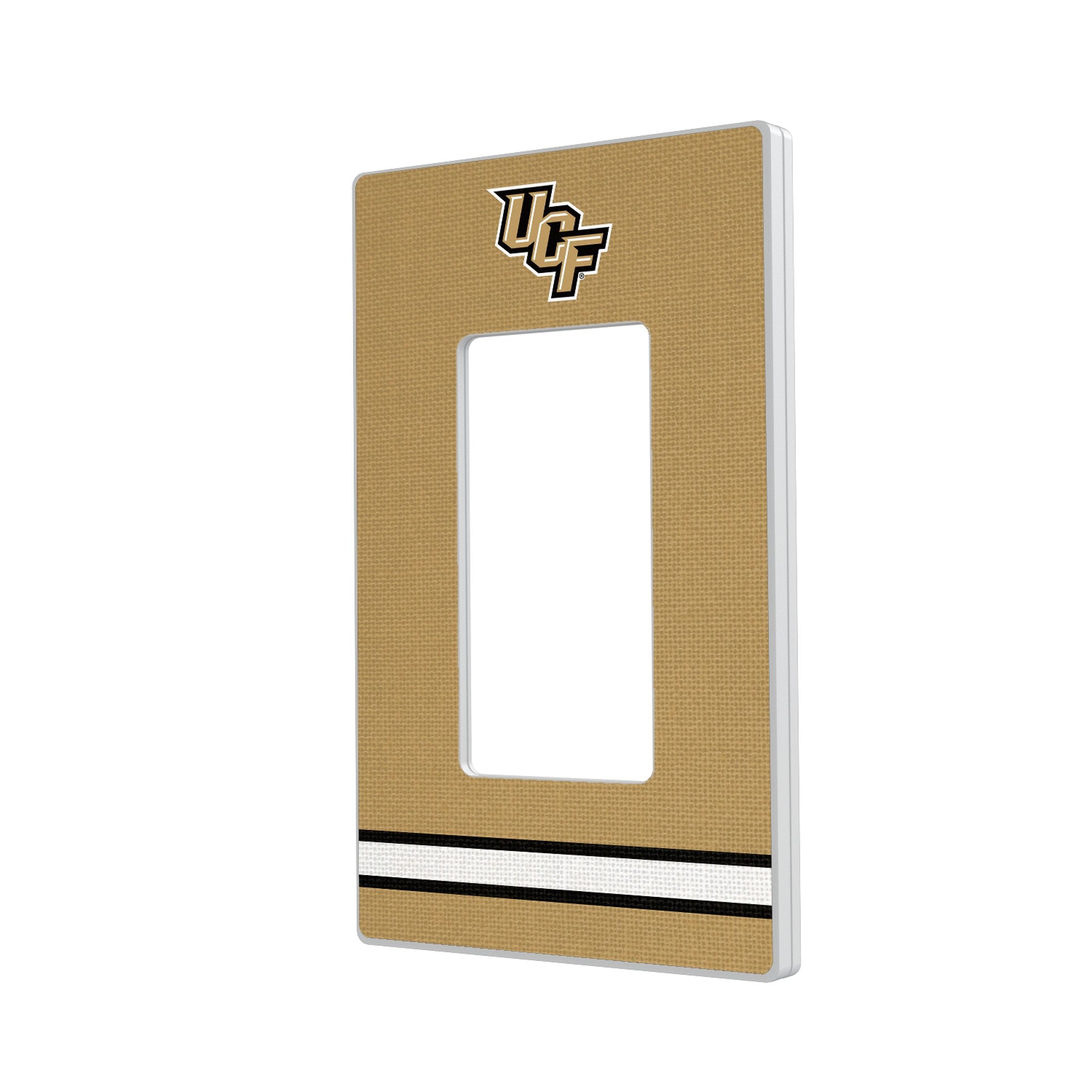 University of Central Florida Golden Knights Stripe Hidden-Screw Light Switch Plate