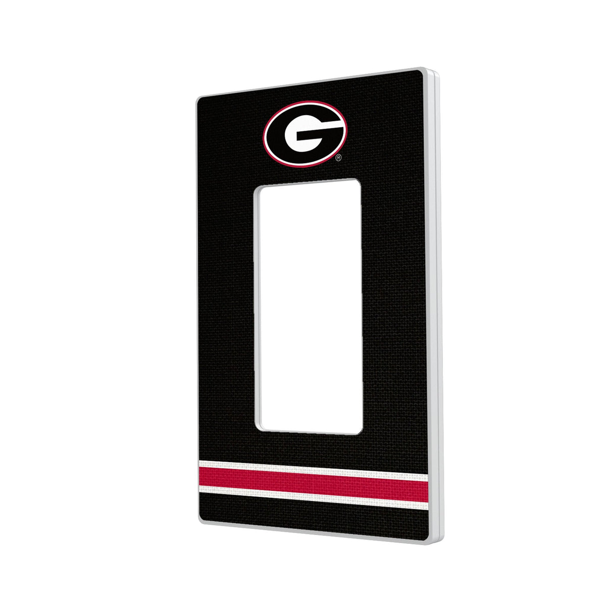 University of Georgia Bulldogs Stripe Hidden-Screw Light Switch Plate 2