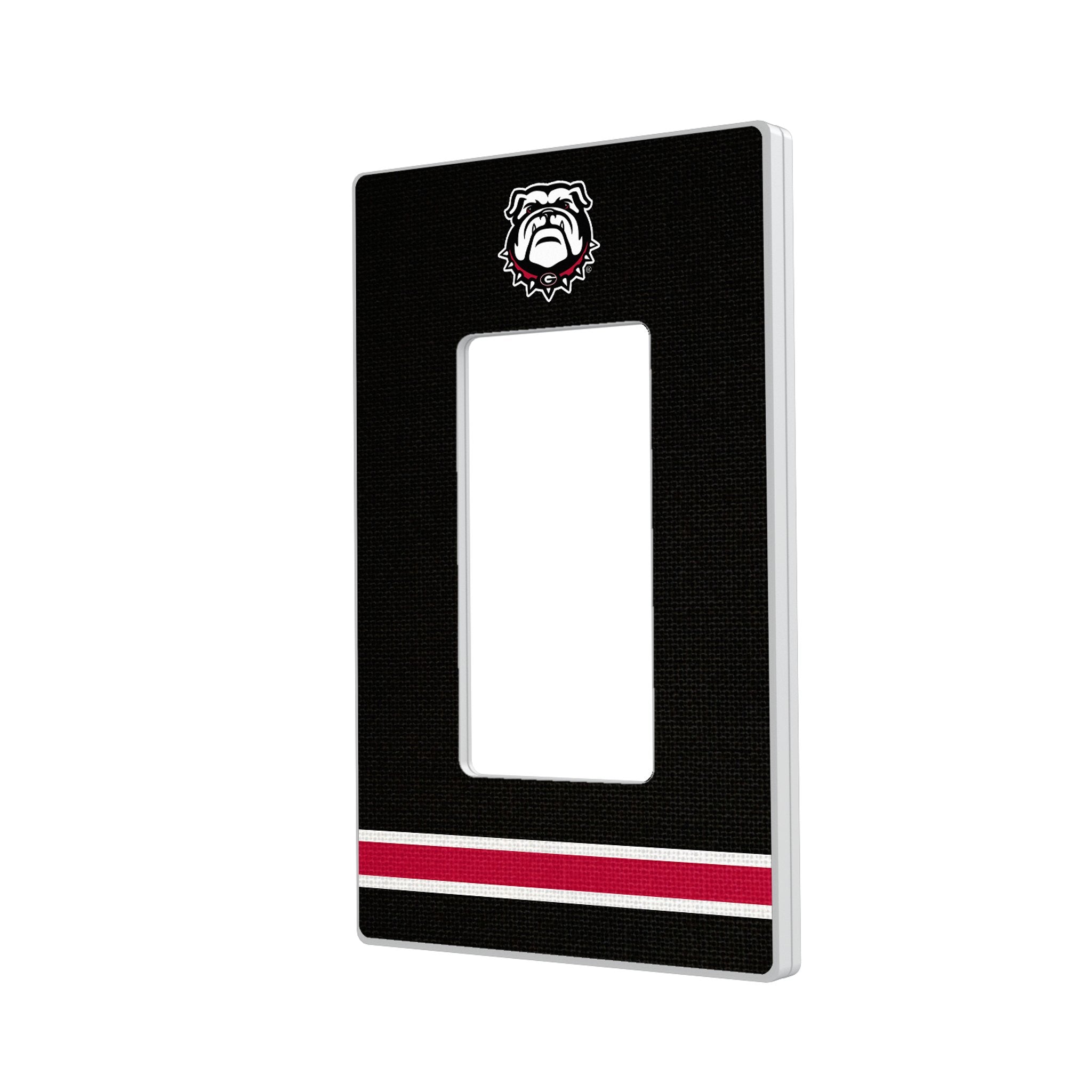University of Georgia Bulldogs Uga Stripe Hidden-Screw Light Switch Plate 2