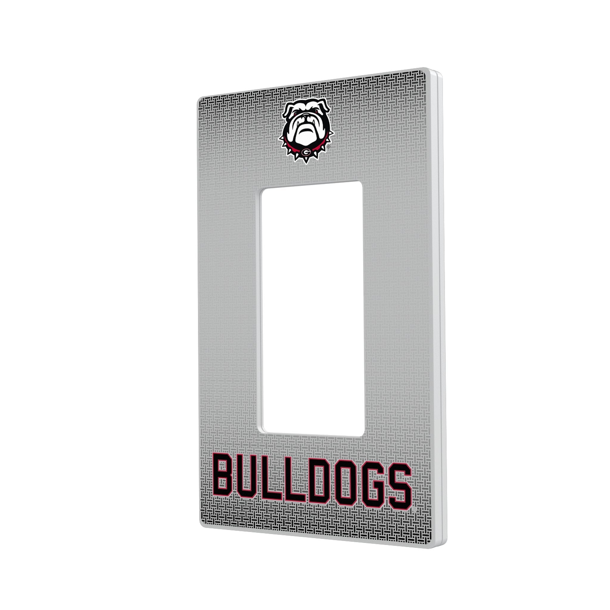 University of Georgia Bulldogs Uga Linen Hidden-Screw Light Switch Plate