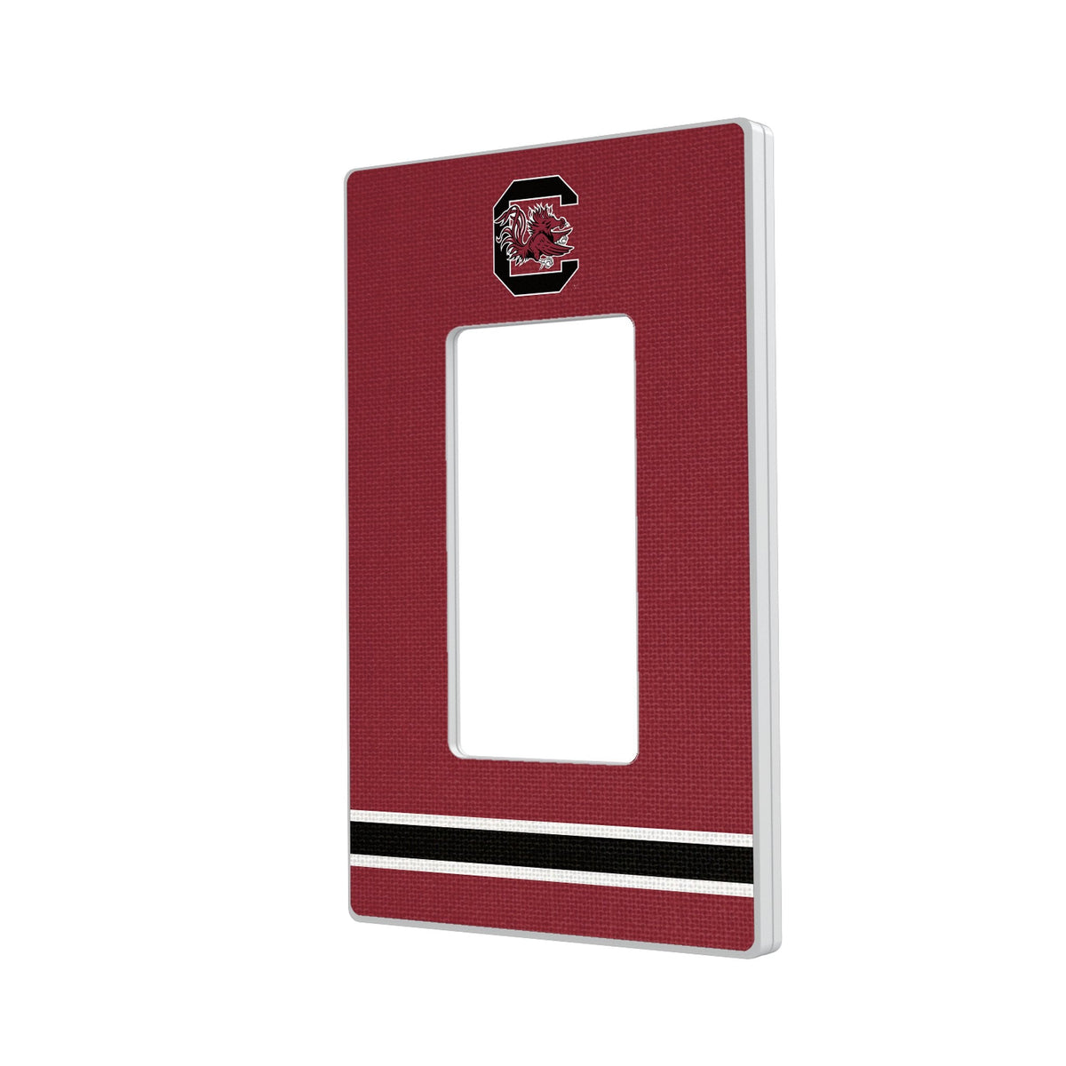 University of South Carolina Gamecocks Stripe Hidden-Screw Light Switch Plate
